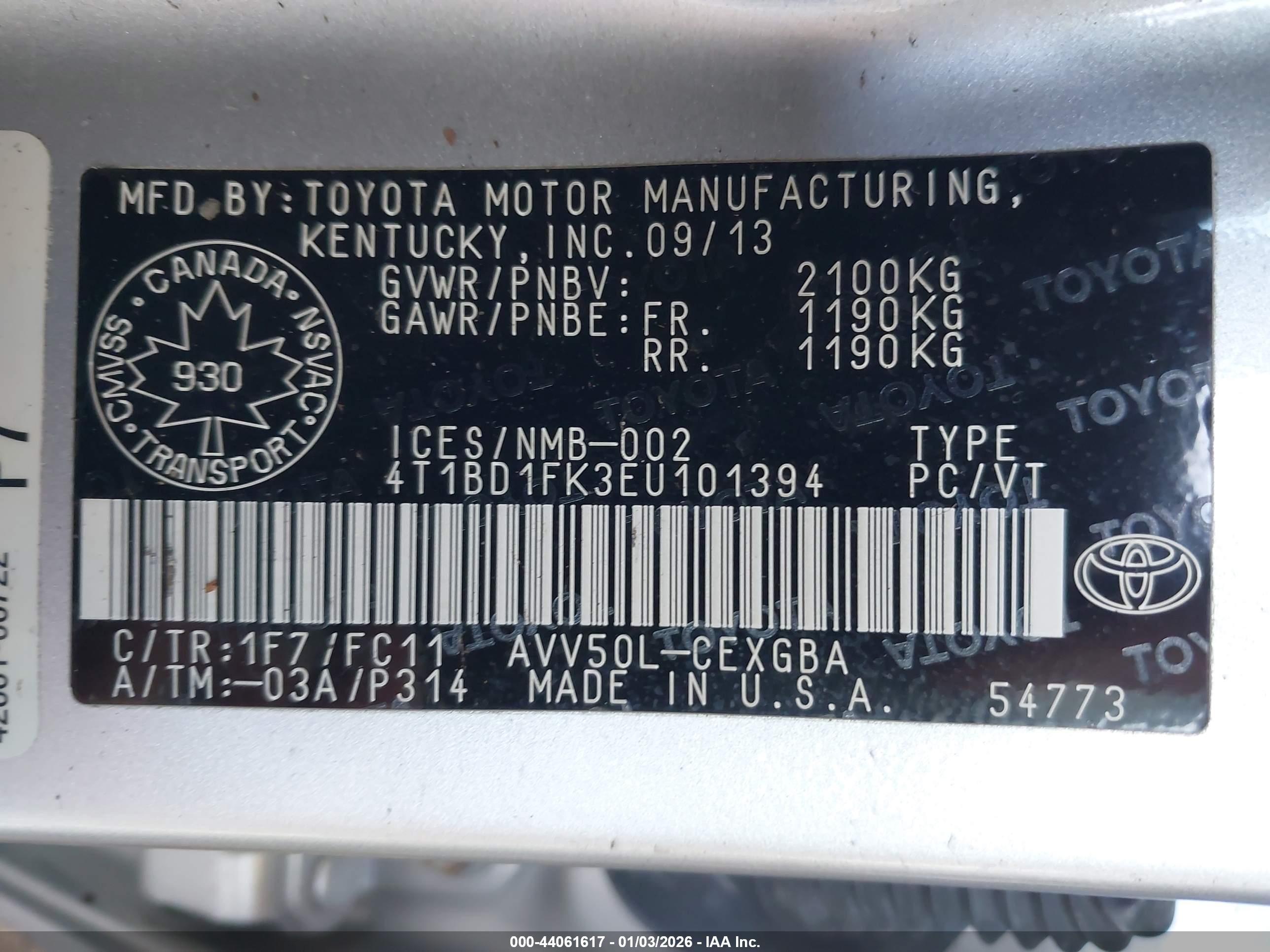 TOYOTA CAMRY image 9