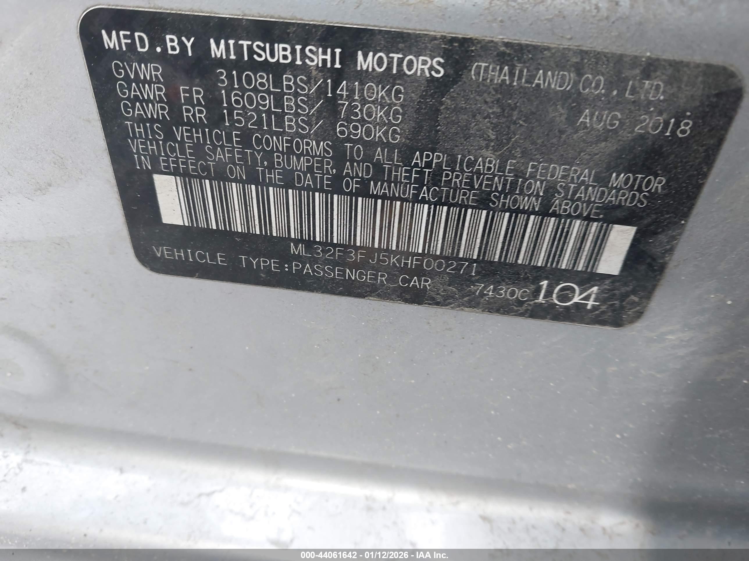 MITSUBISHI MIRAGE image 9