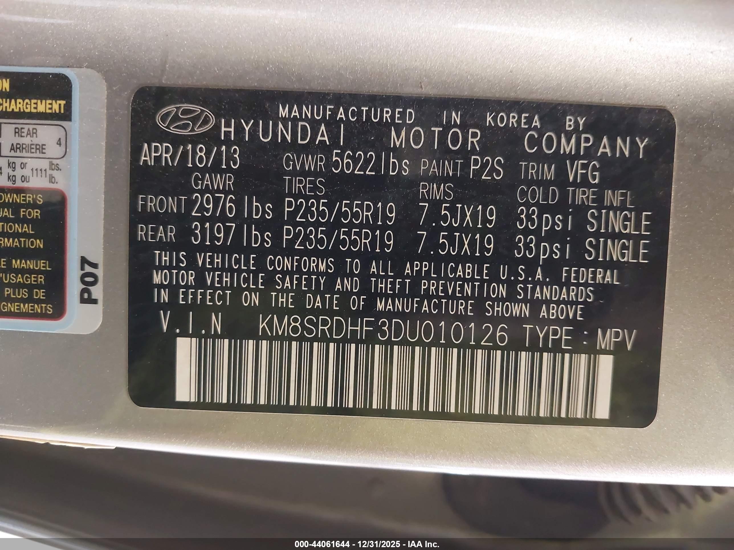 HYUNDAI SANTA image 9