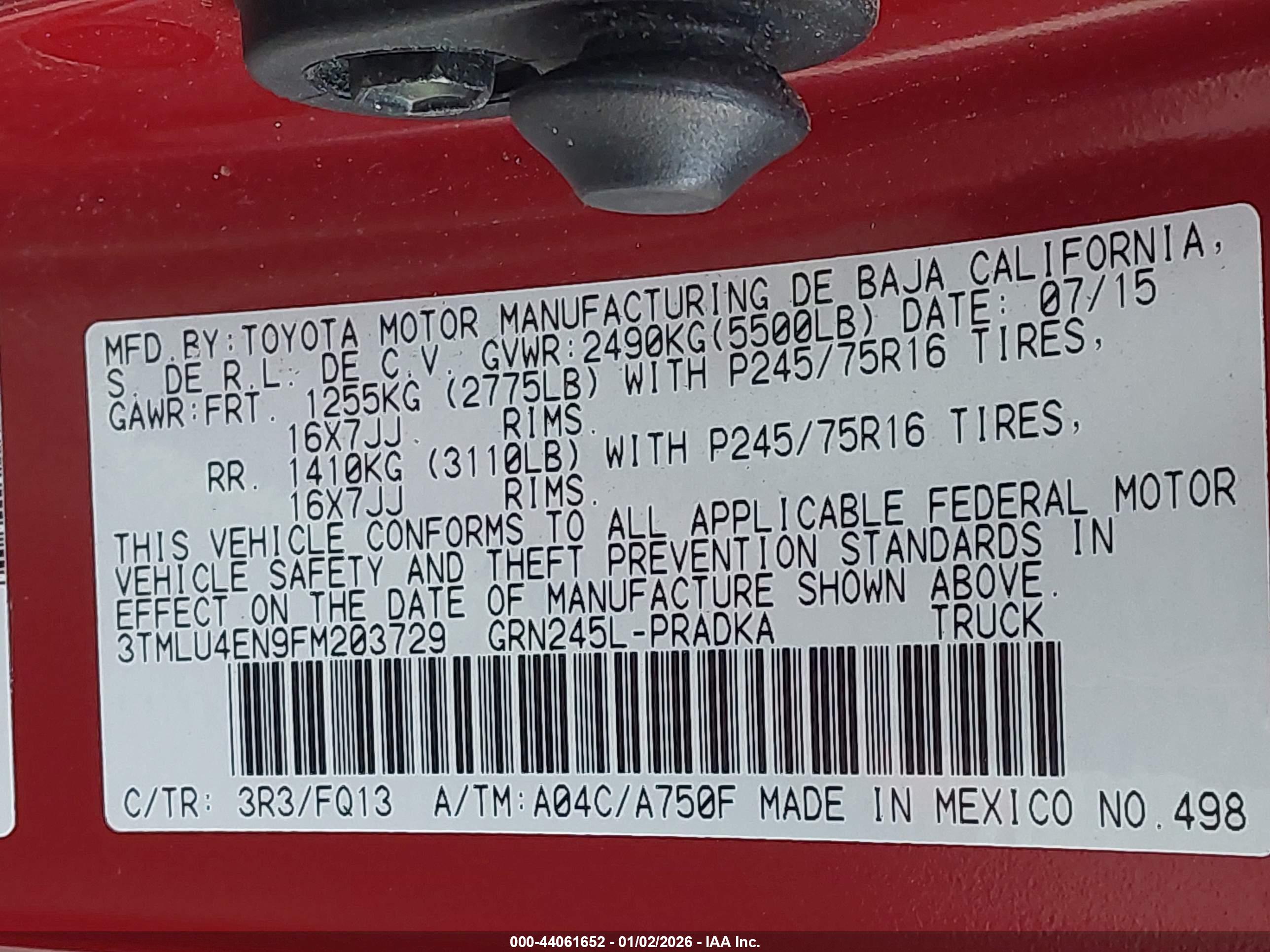 TOYOTA TACOMA image 9