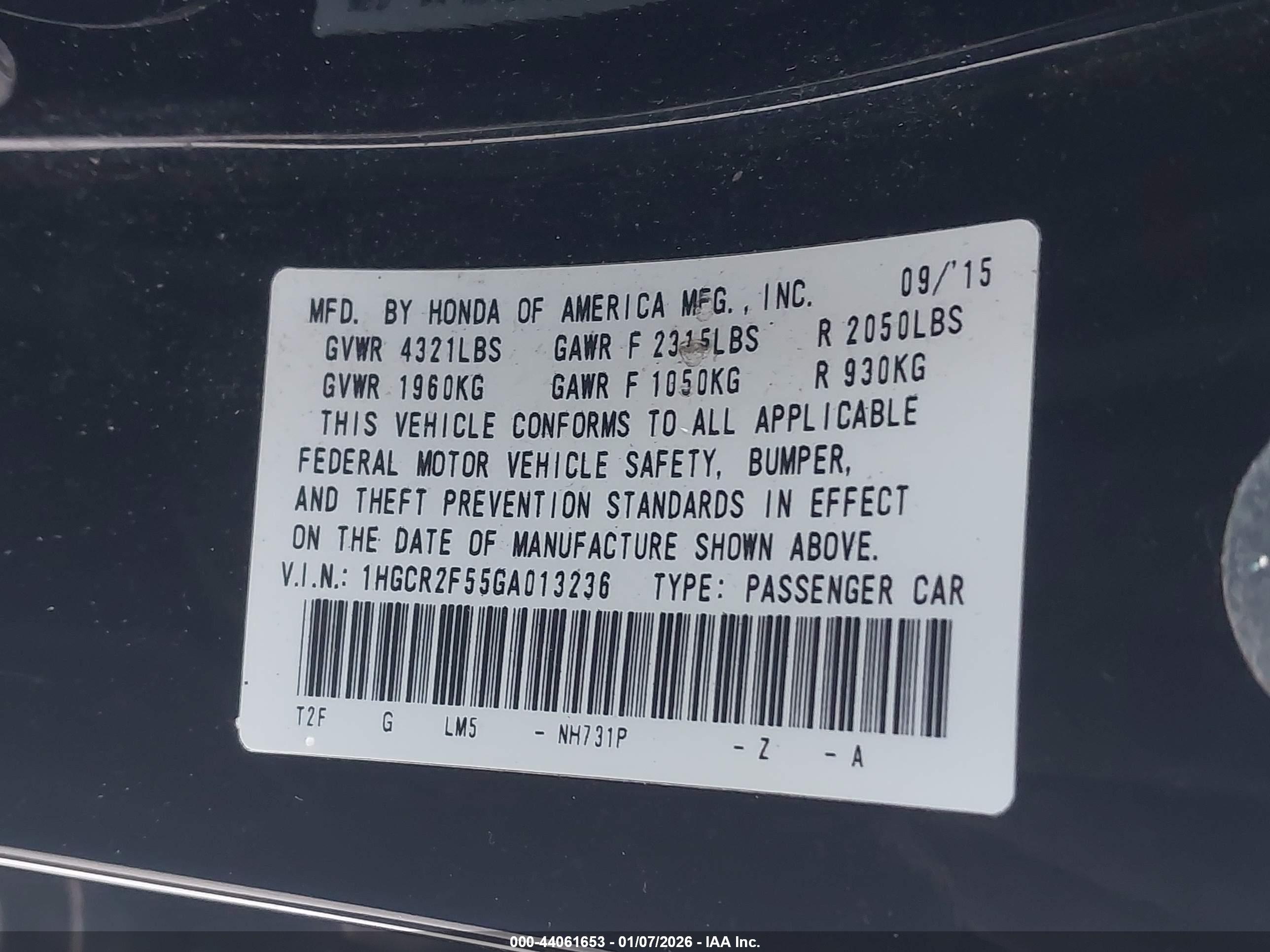 HONDA ACCORD image 9