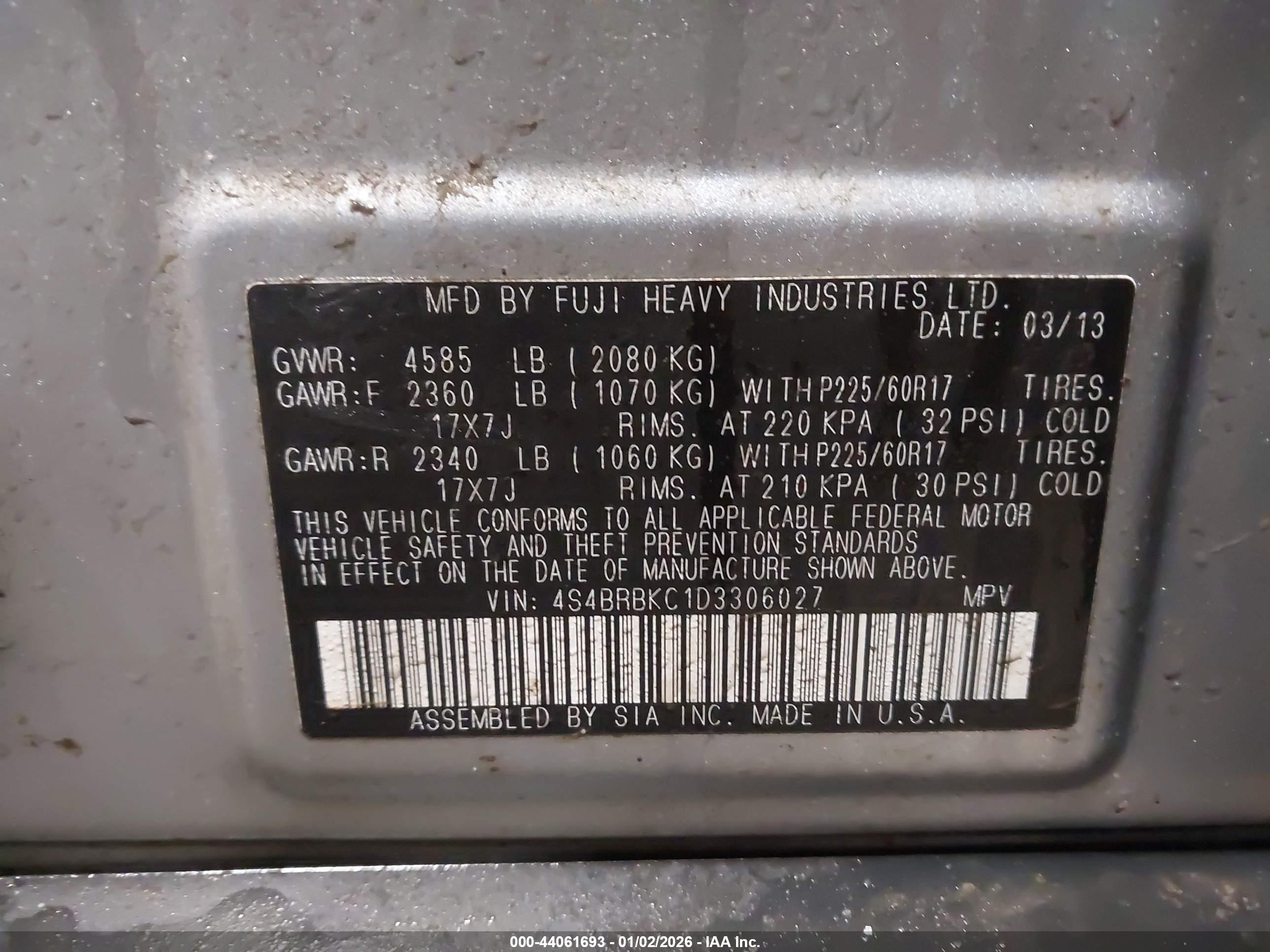 SUBARU OUTBACK image 9