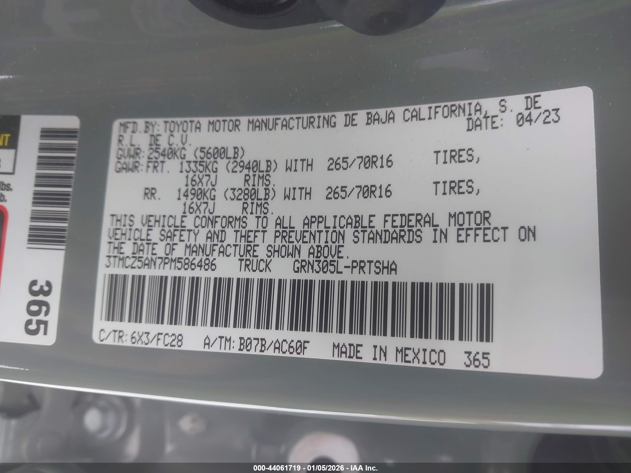 TOYOTA TACOMA image 9
