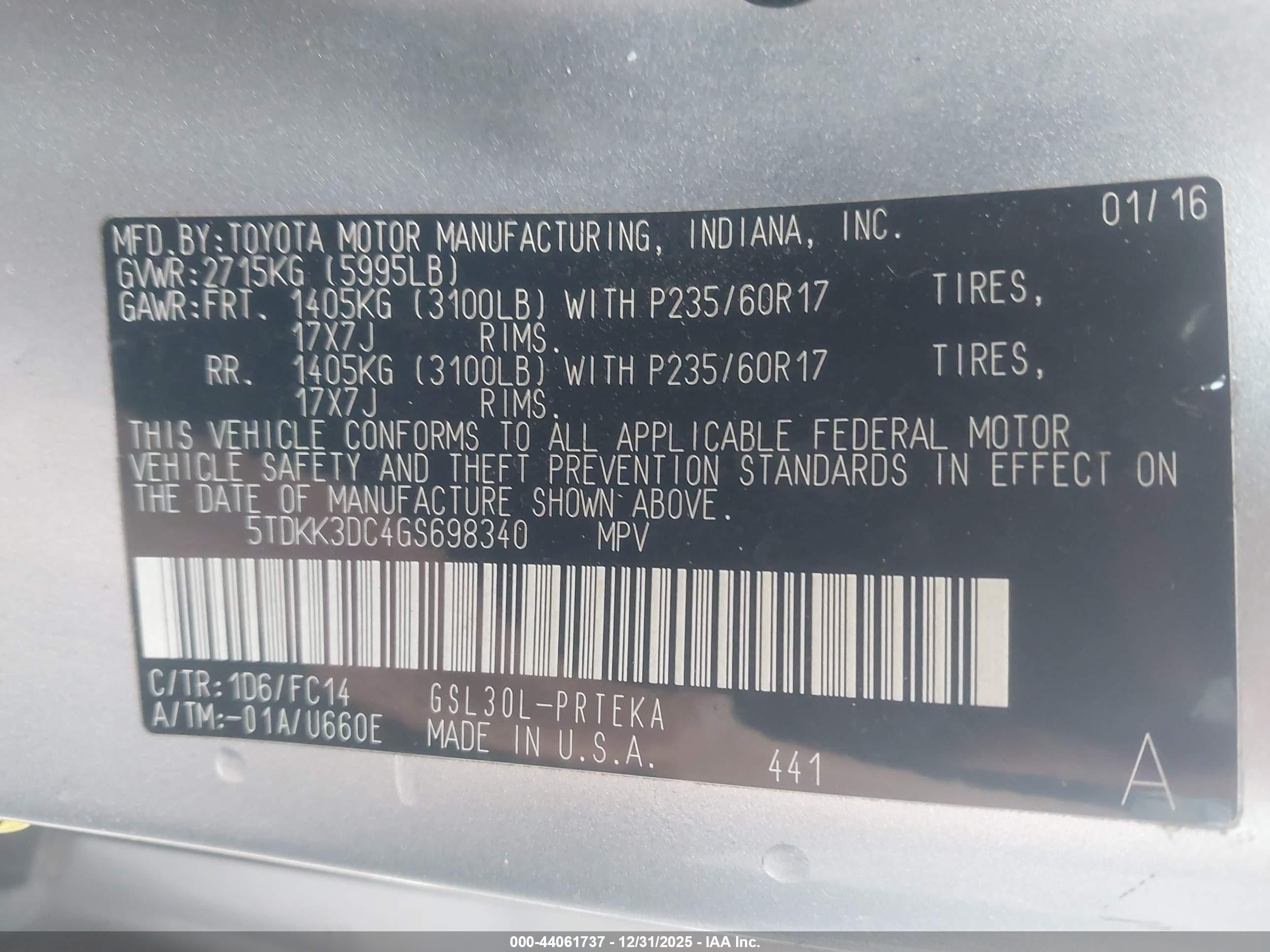 TOYOTA SIENNA image 9