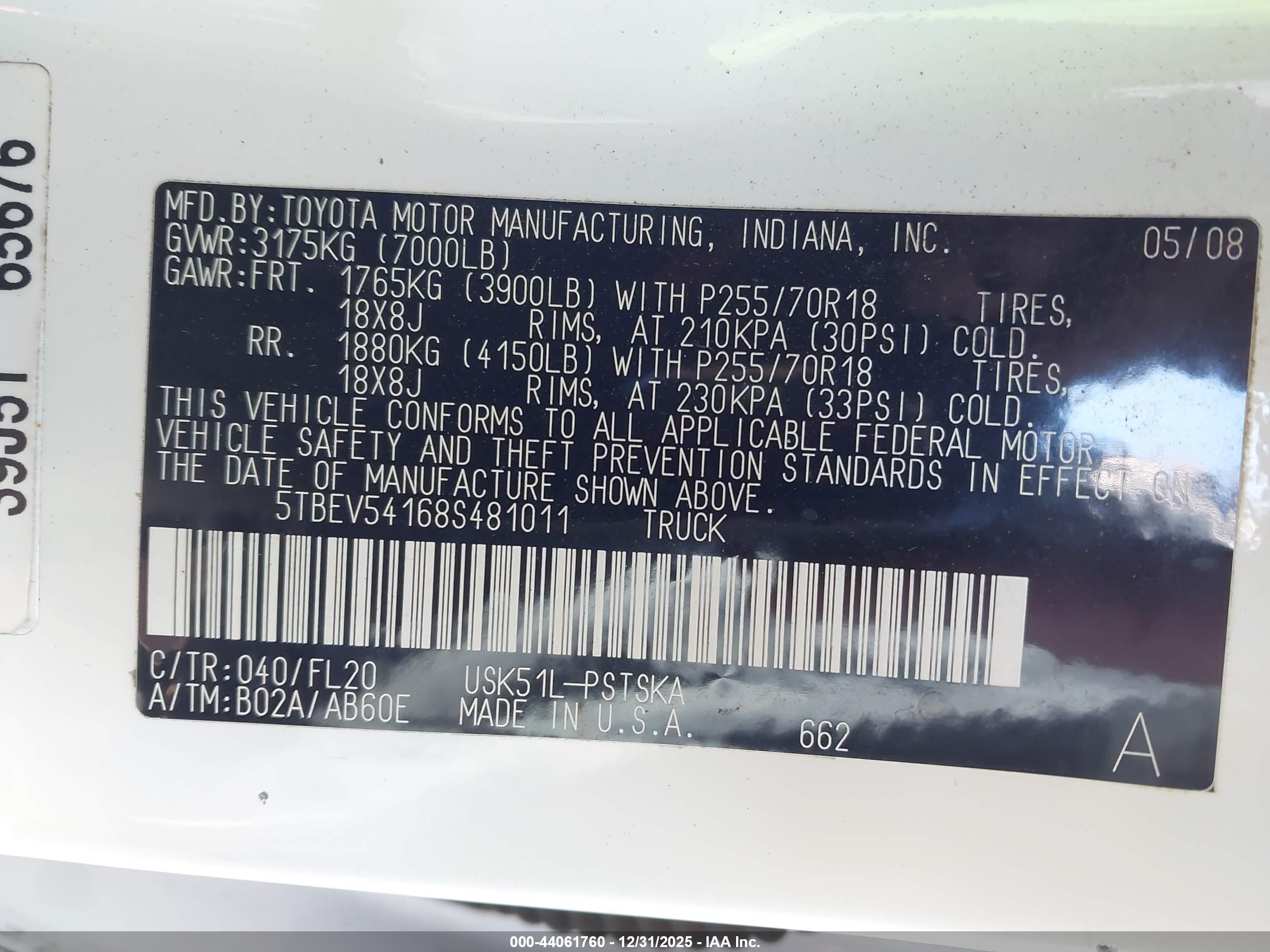 TOYOTA TUNDRA image 9