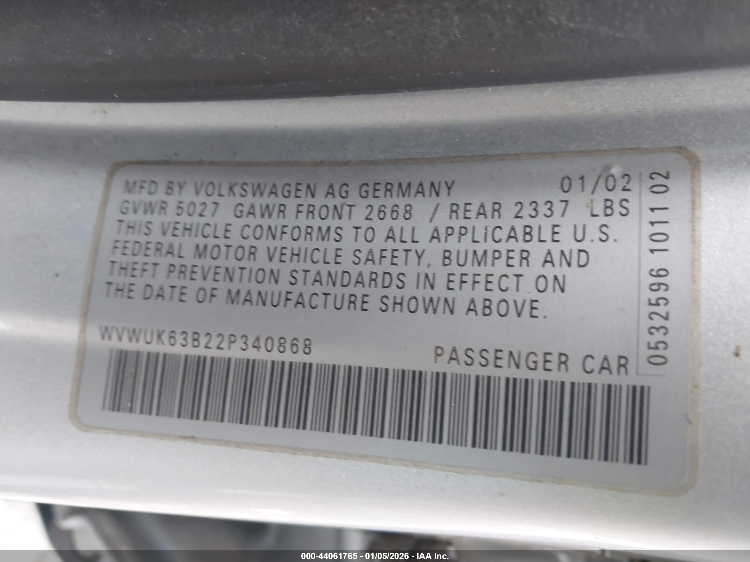 VOLKSWAGEN PASSAT image 9