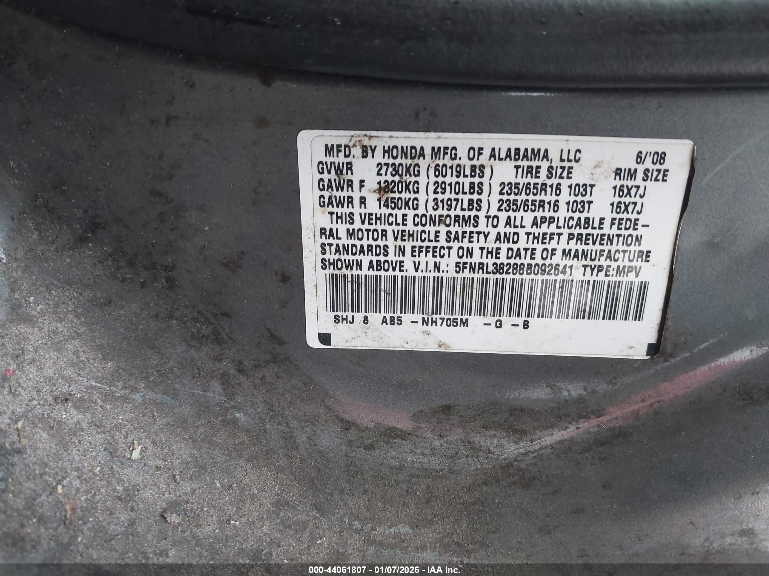 HONDA ODYSSEY image 9