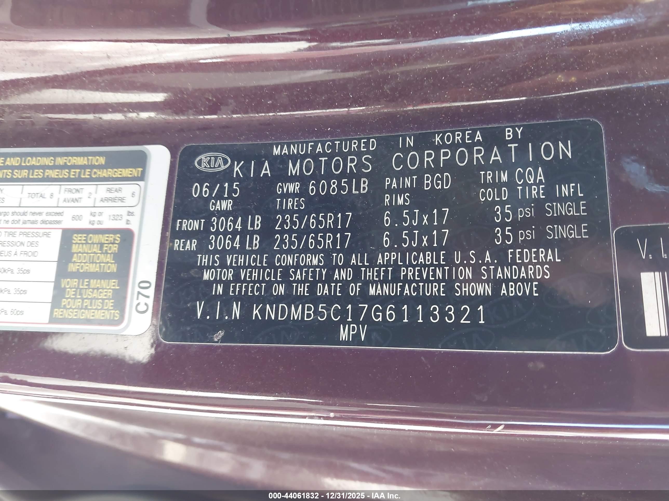 KIA SEDONA image 9