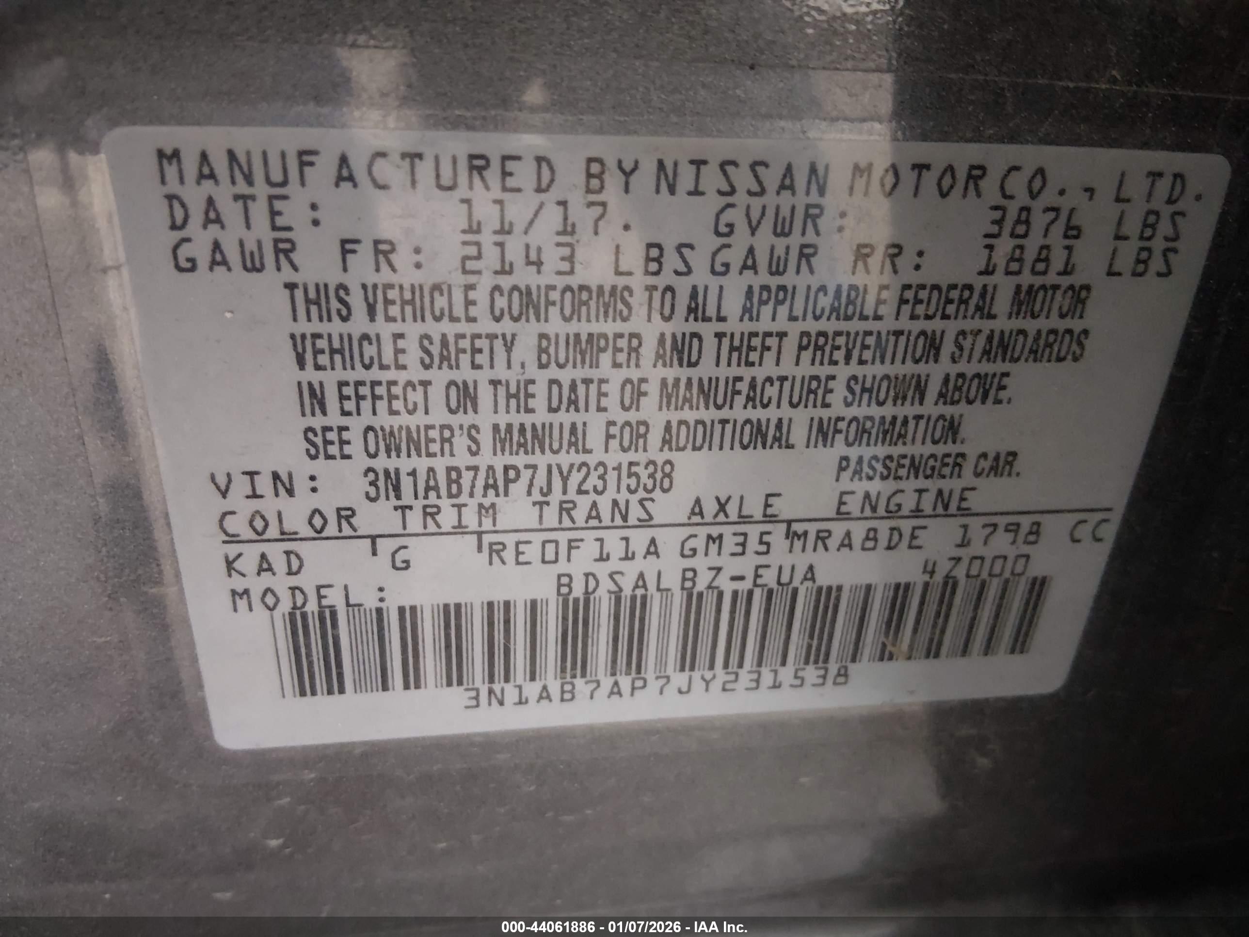 NISSAN SENTRA image 9