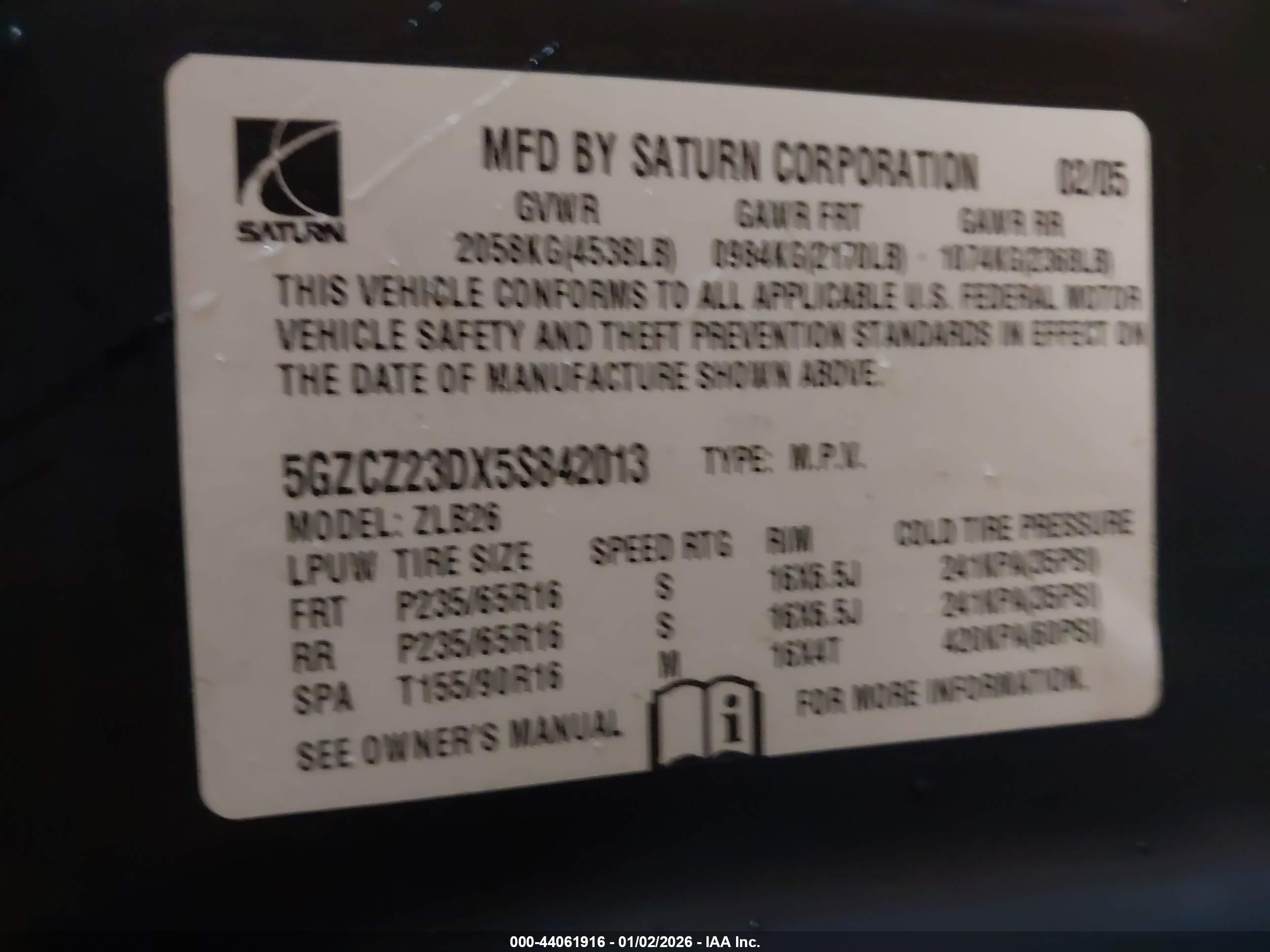 SATURN VUE image 9