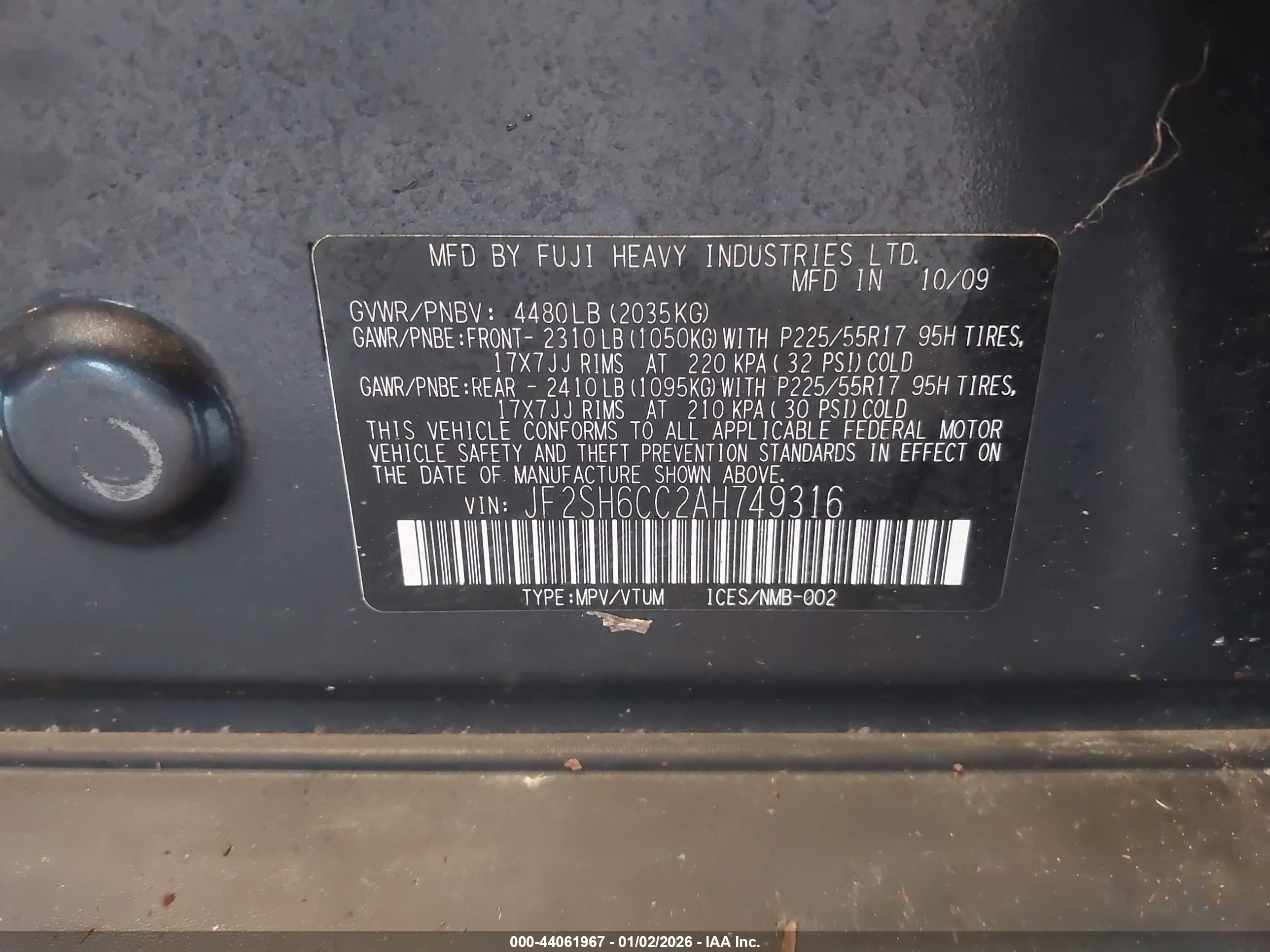 SUBARU FORESTER image 9