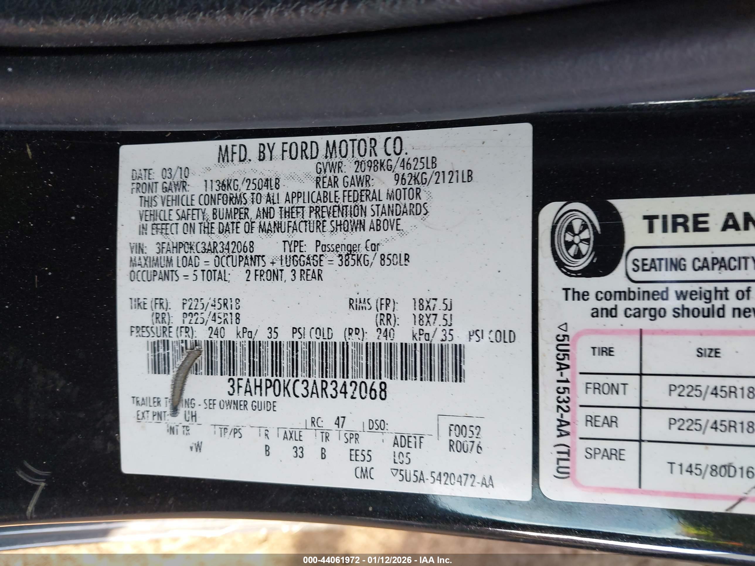 FORD FUSION image 9