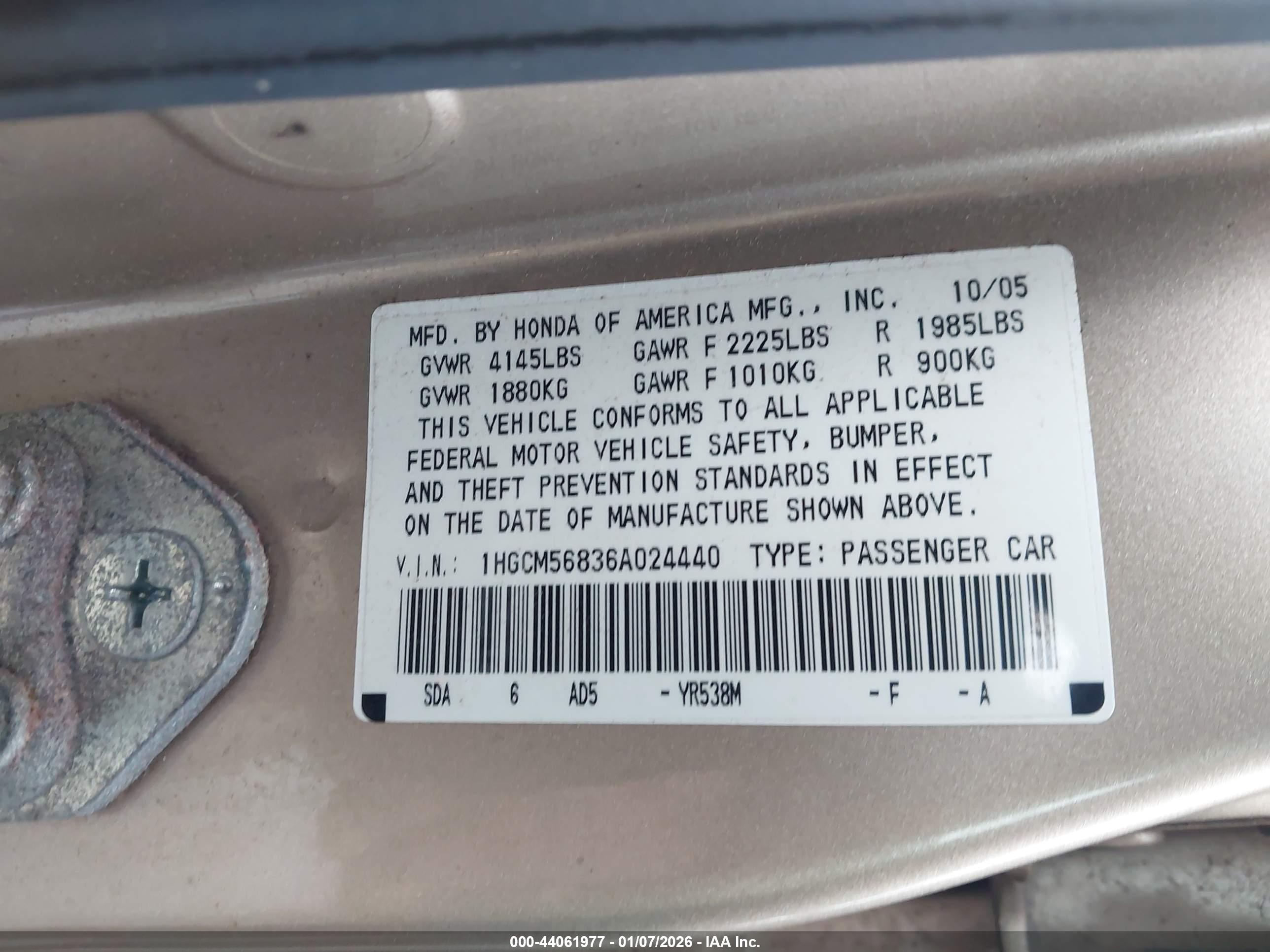 HONDA ACCORD image 9