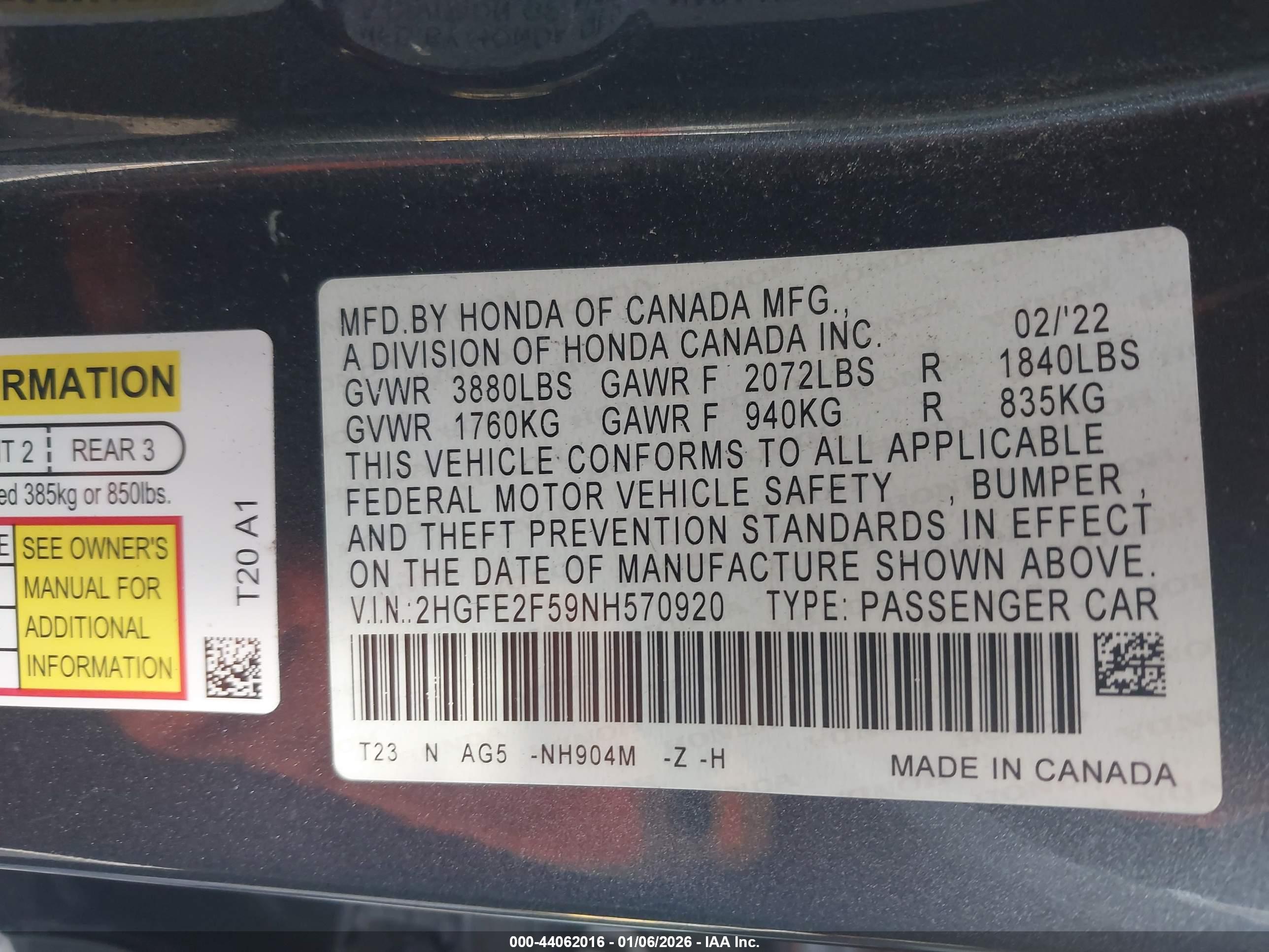 HONDA CIVIC image 9