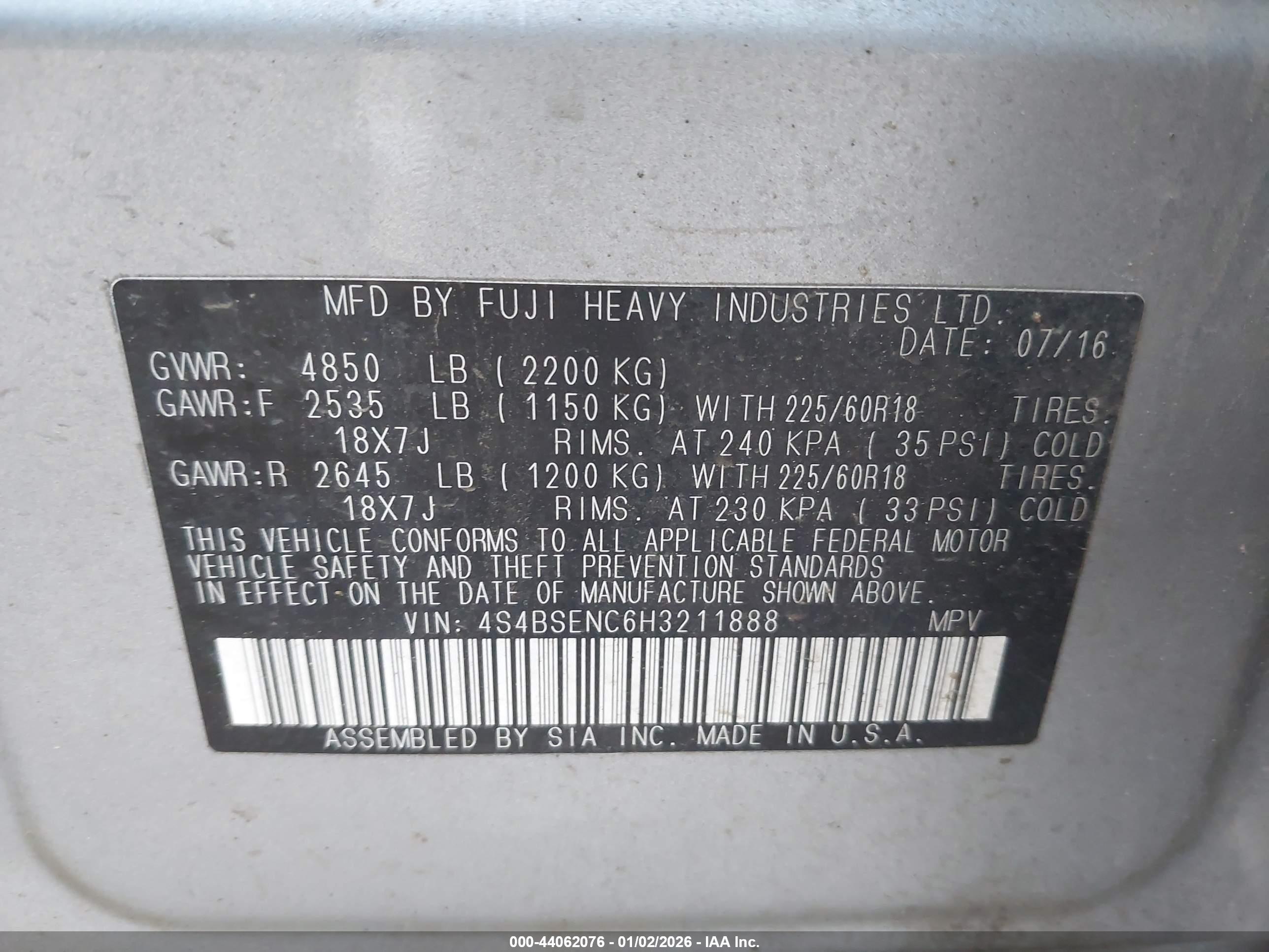 SUBARU OUTBACK image 9