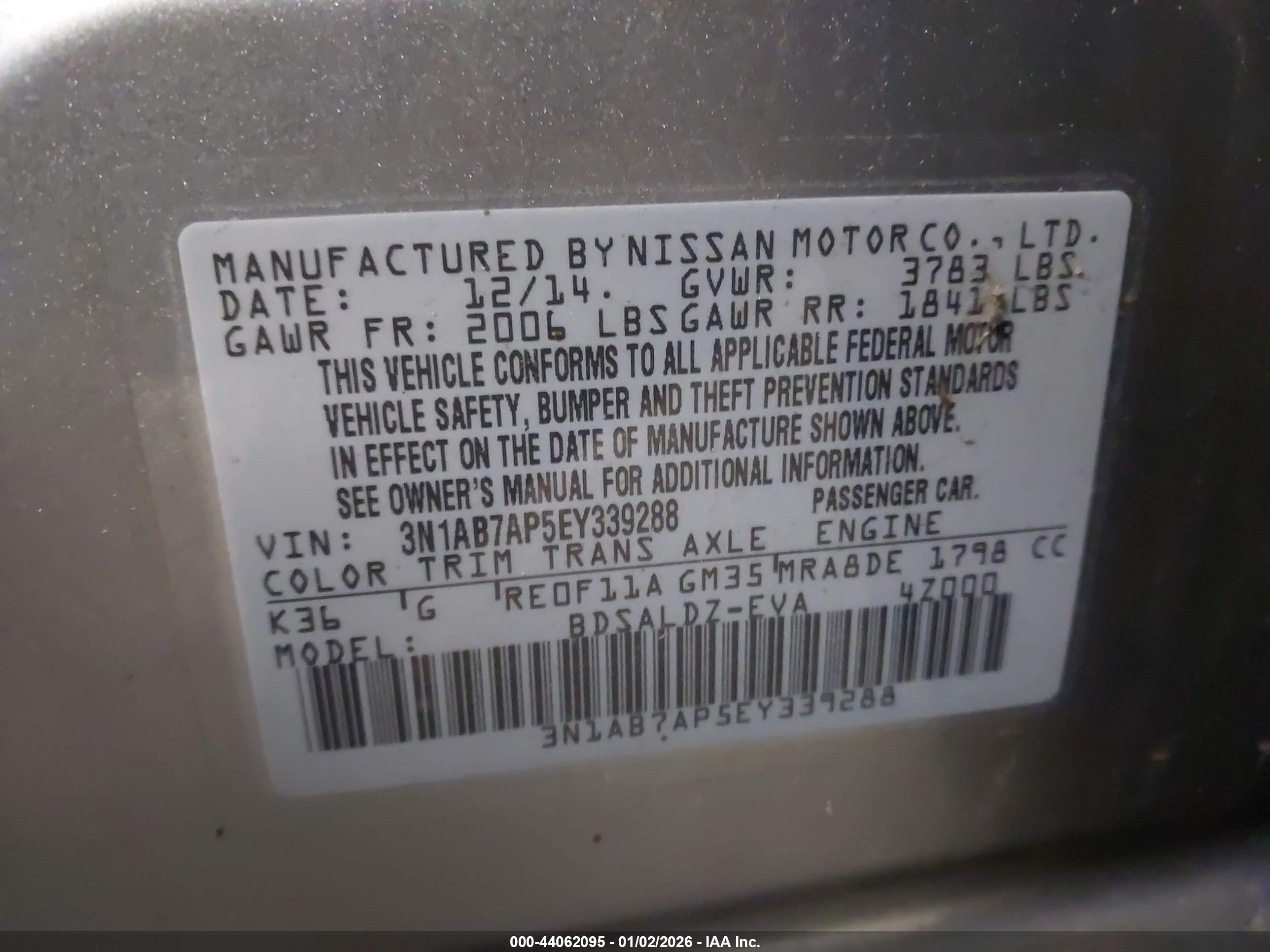 NISSAN SENTRA image 9