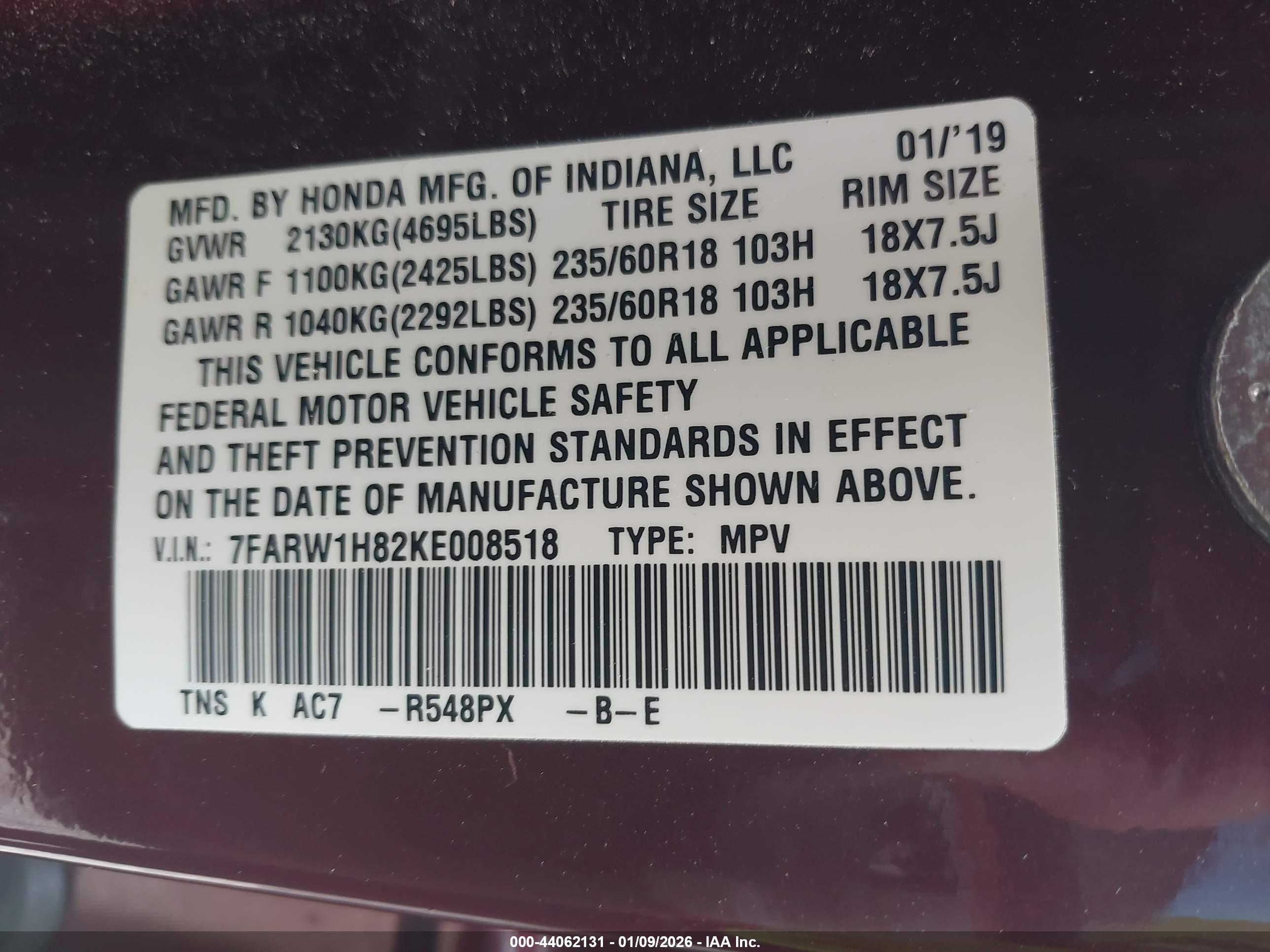 HONDA CR-V image 9