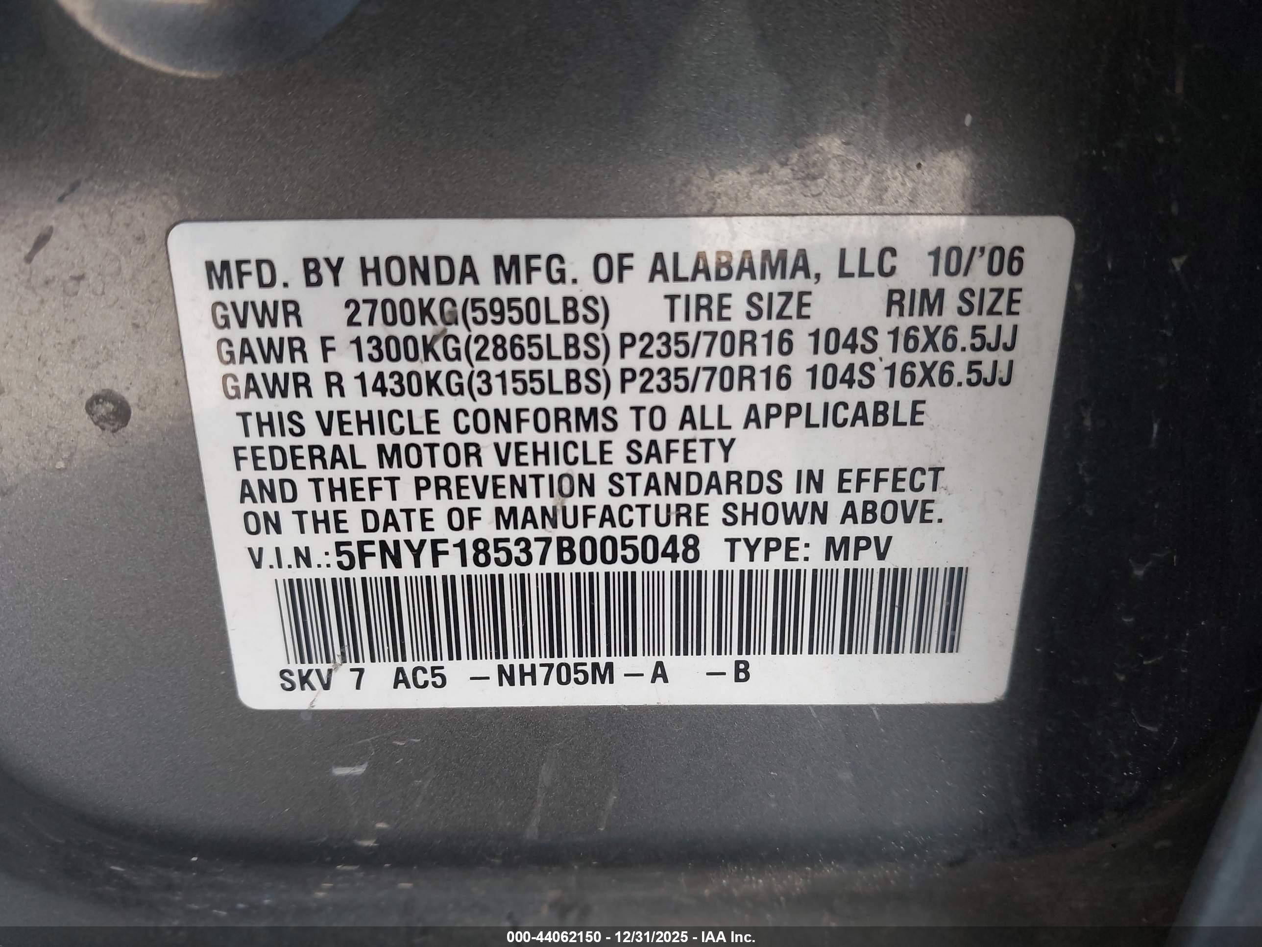 HONDA PILOT image 9