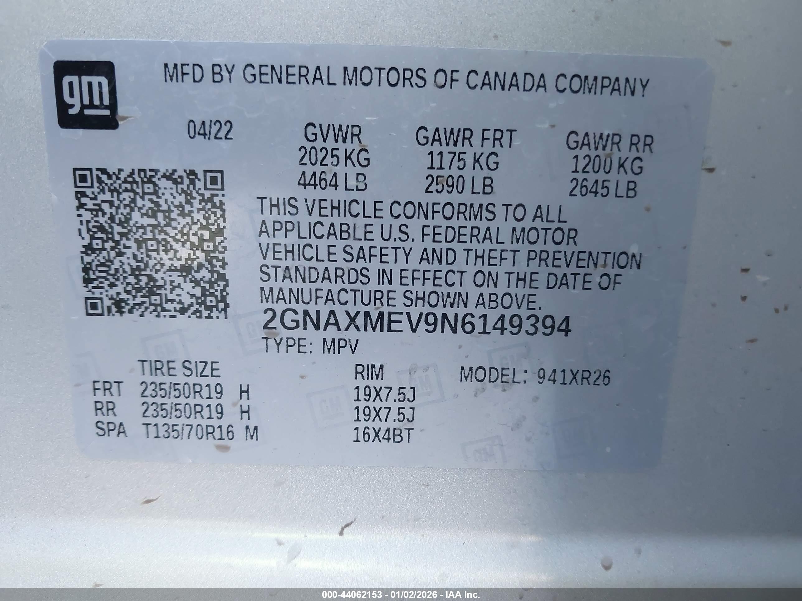 CHEVROLET EQUINOX image 9