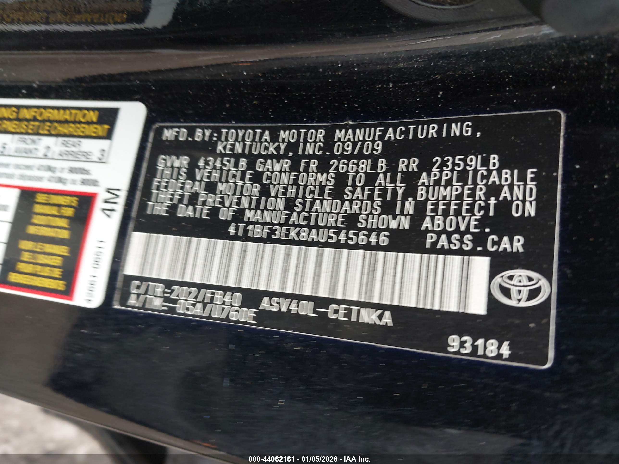 TOYOTA CAMRY image 9