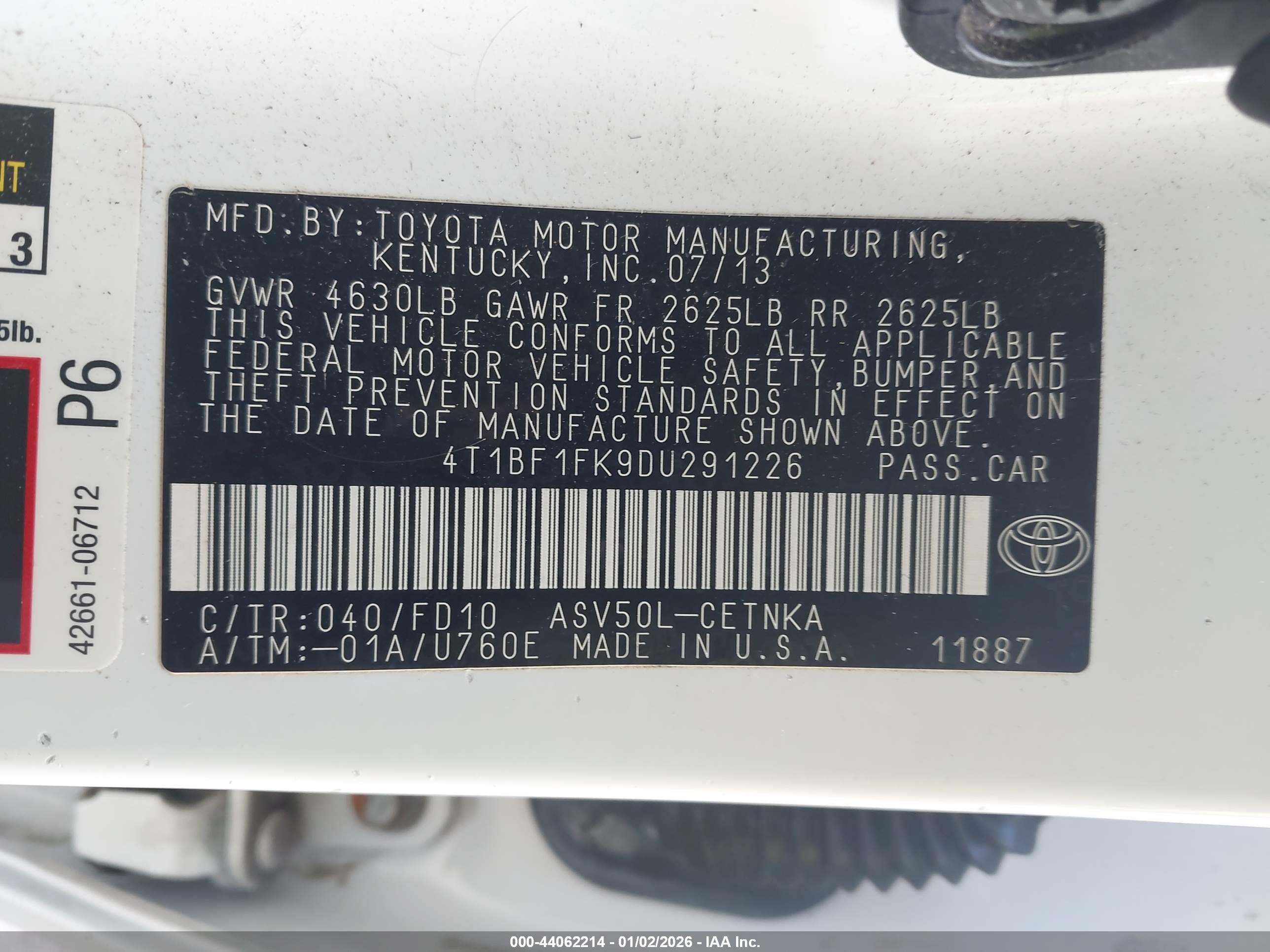 TOYOTA CAMRY image 9