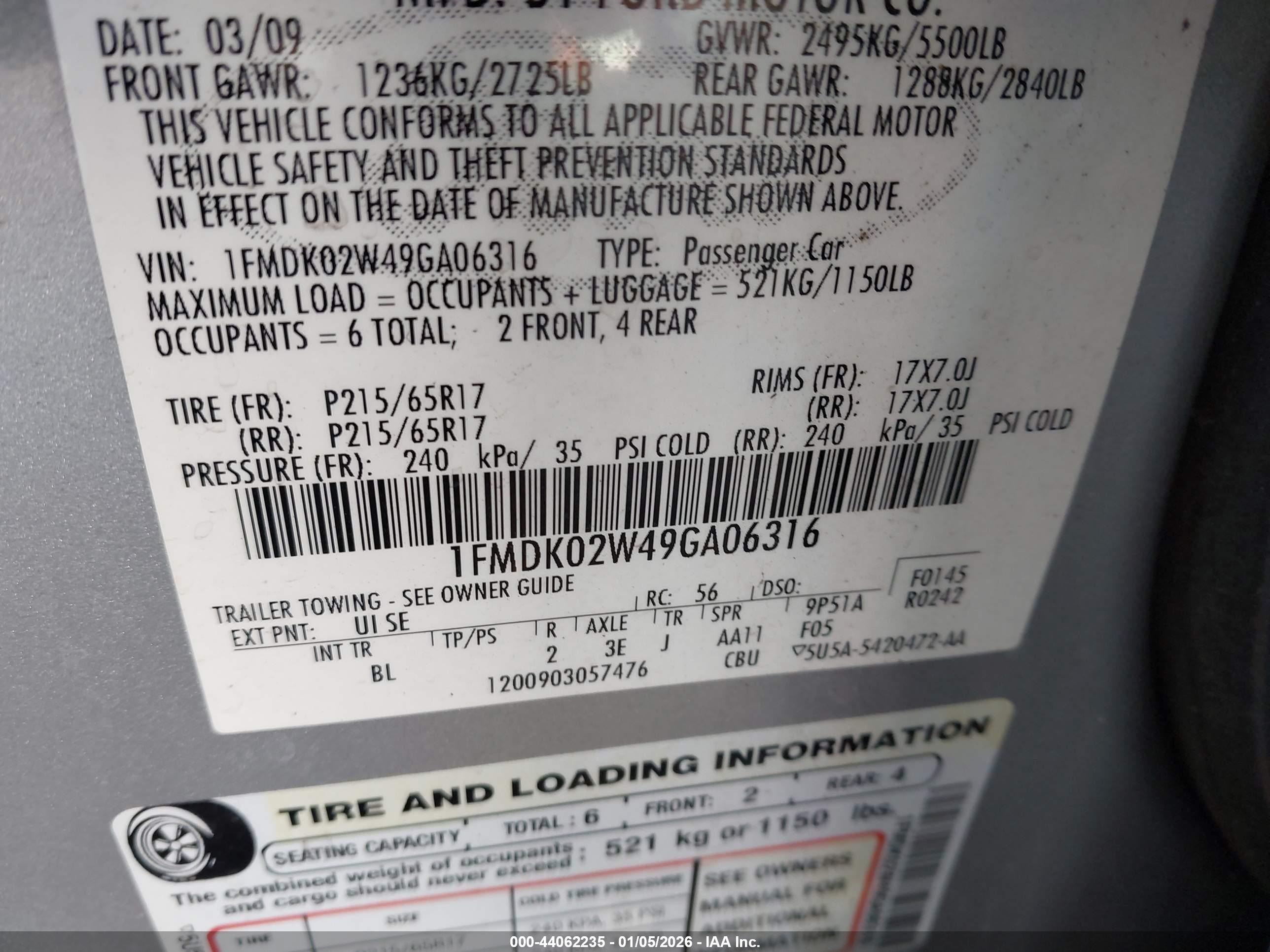 FORD TAURUS image 9