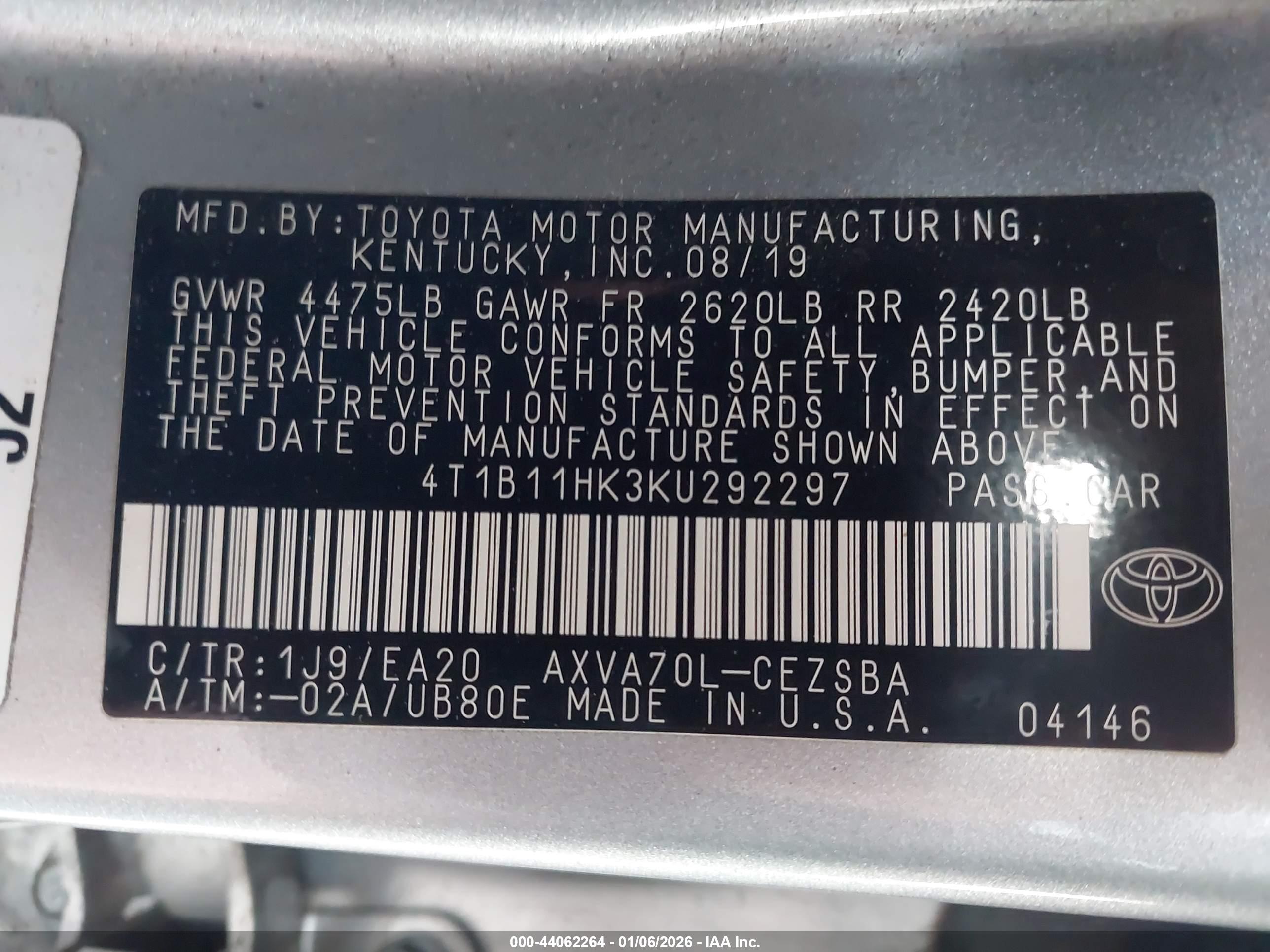 TOYOTA CAMRY image 9