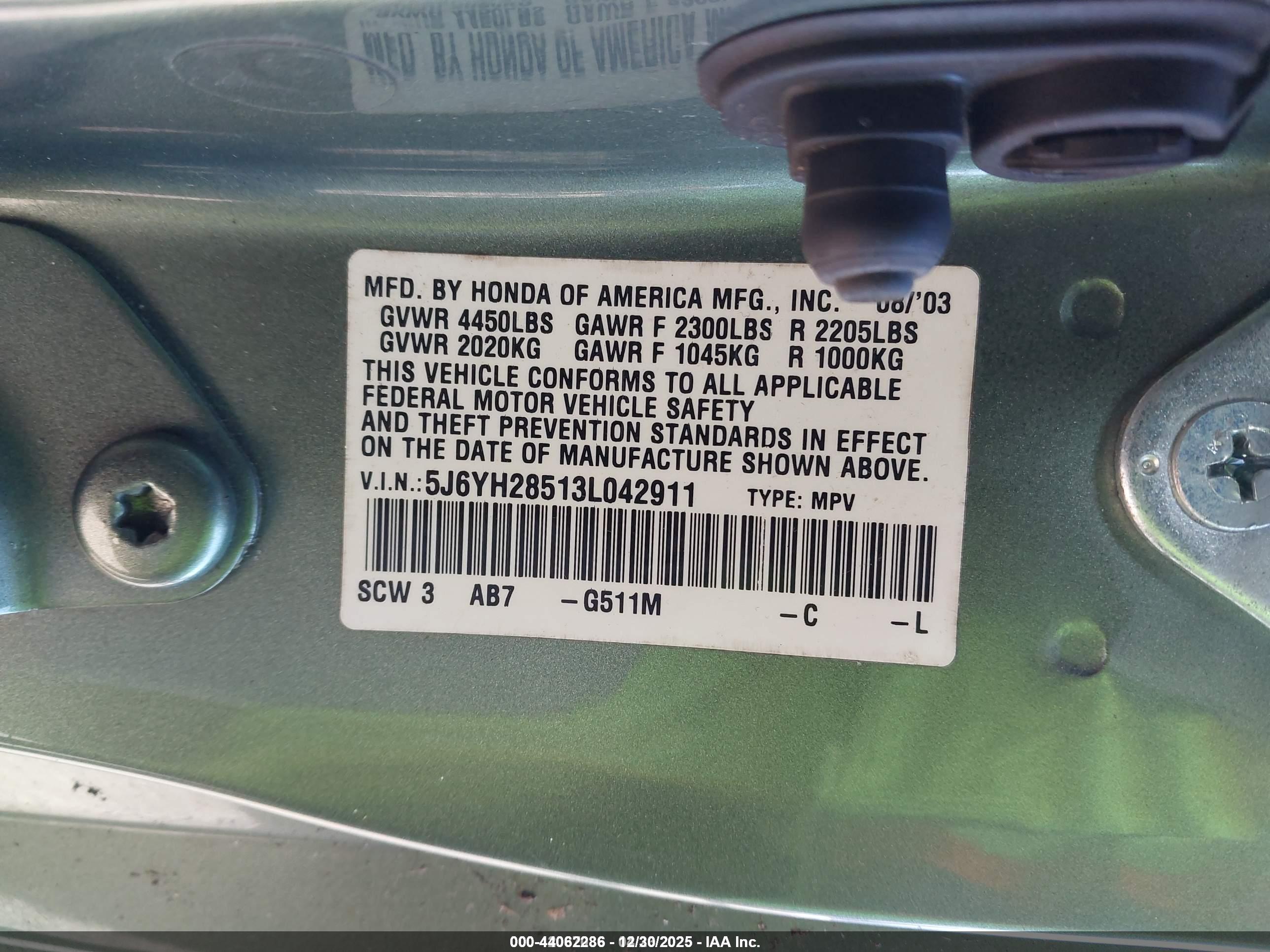 HONDA ELEMENT image 9