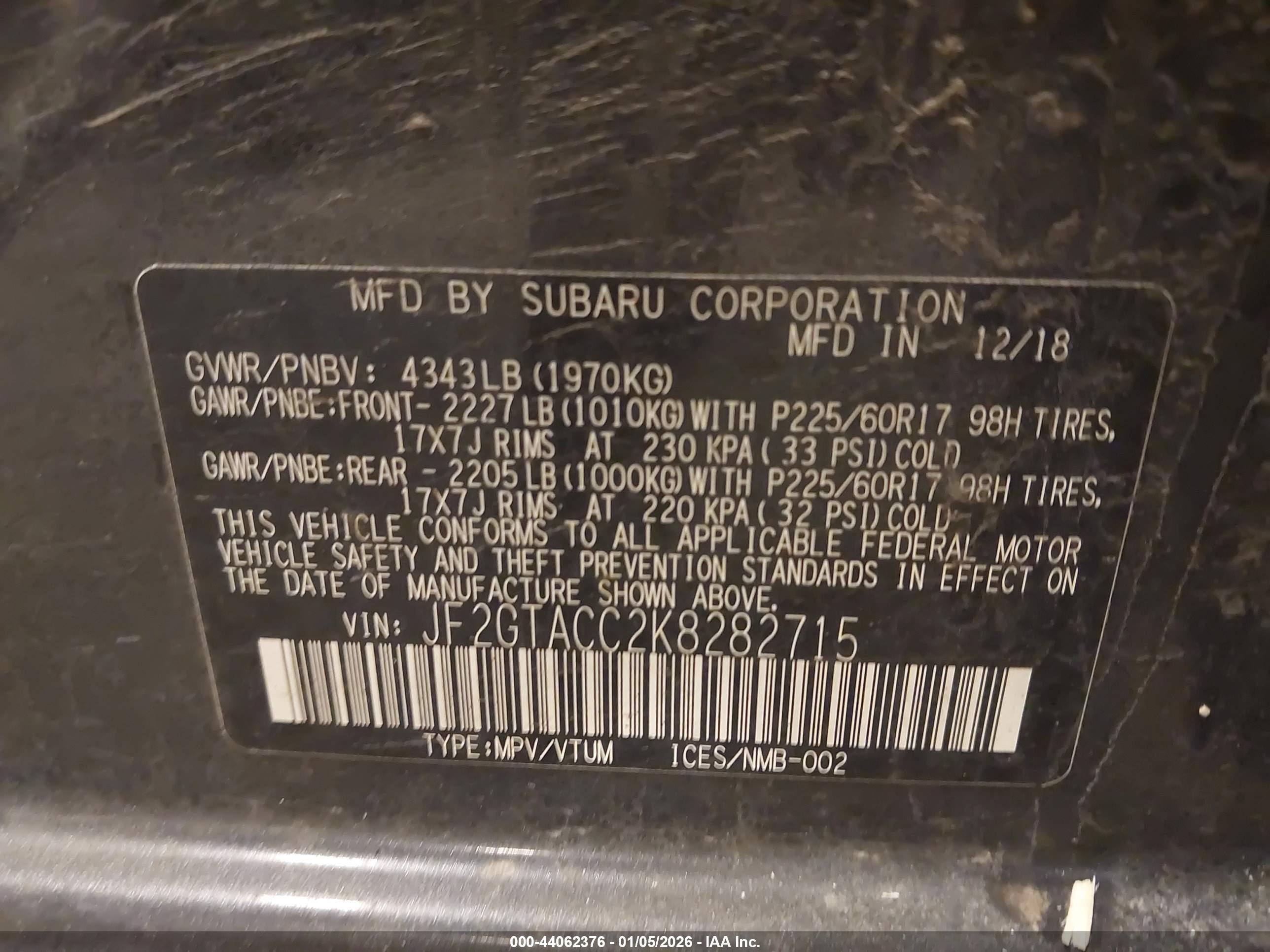 SUBARU CROSSTREK image 9