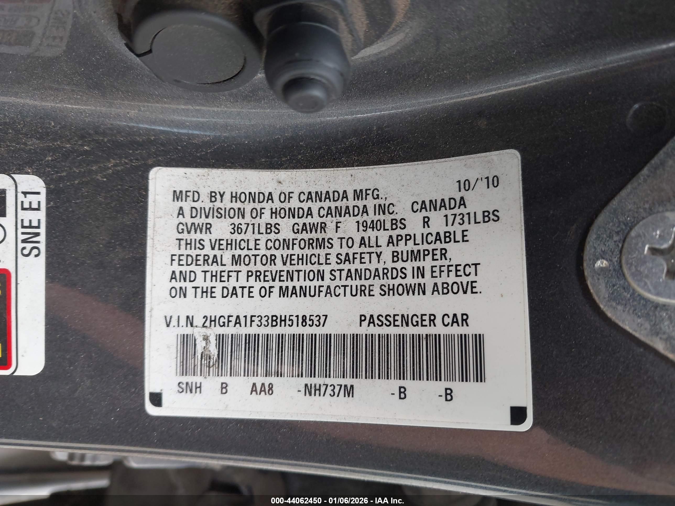 HONDA CIVIC image 9