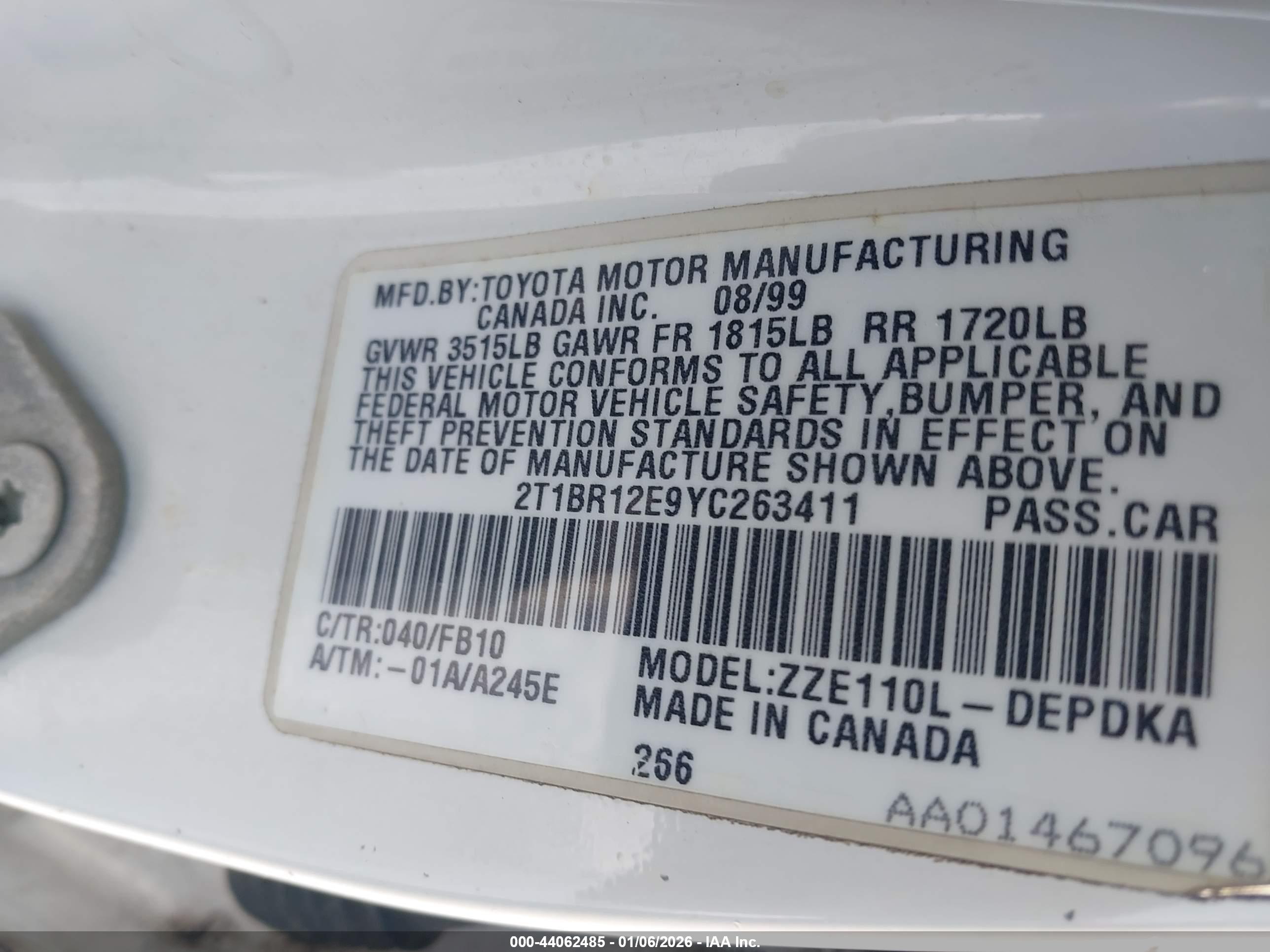 TOYOTA COROLLA image 9