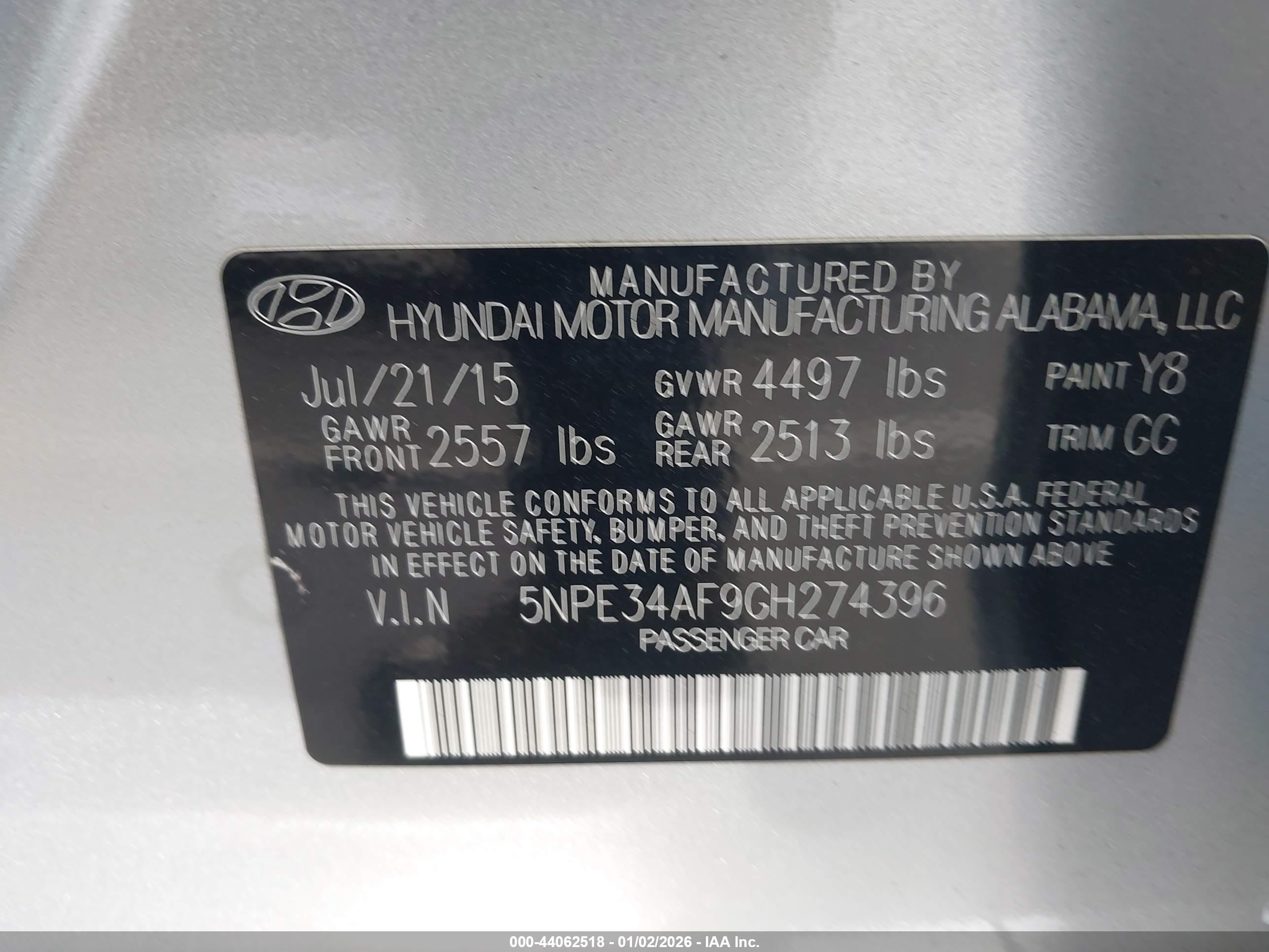 HYUNDAI SONATA image 9