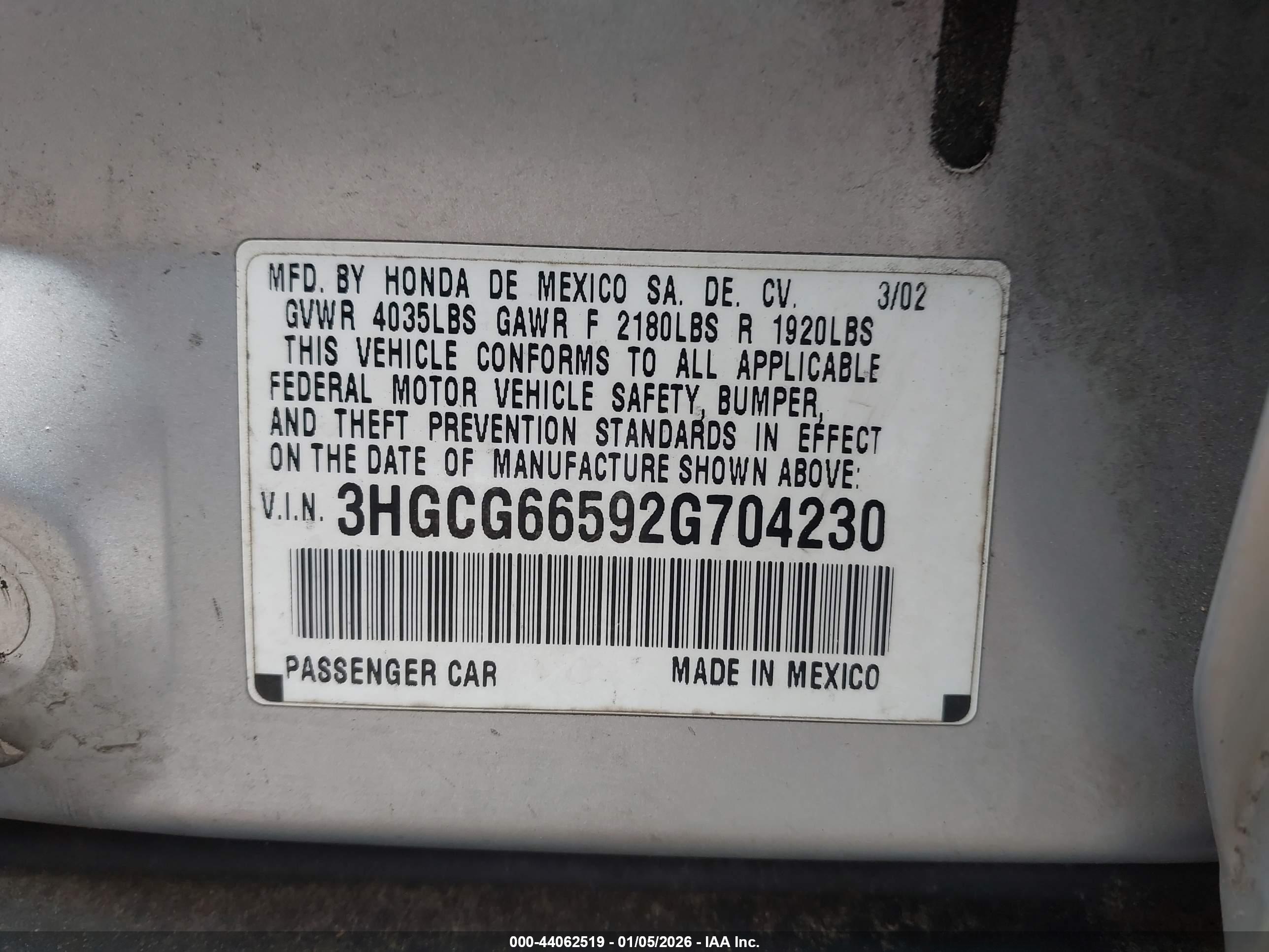 HONDA ACCORD image 9