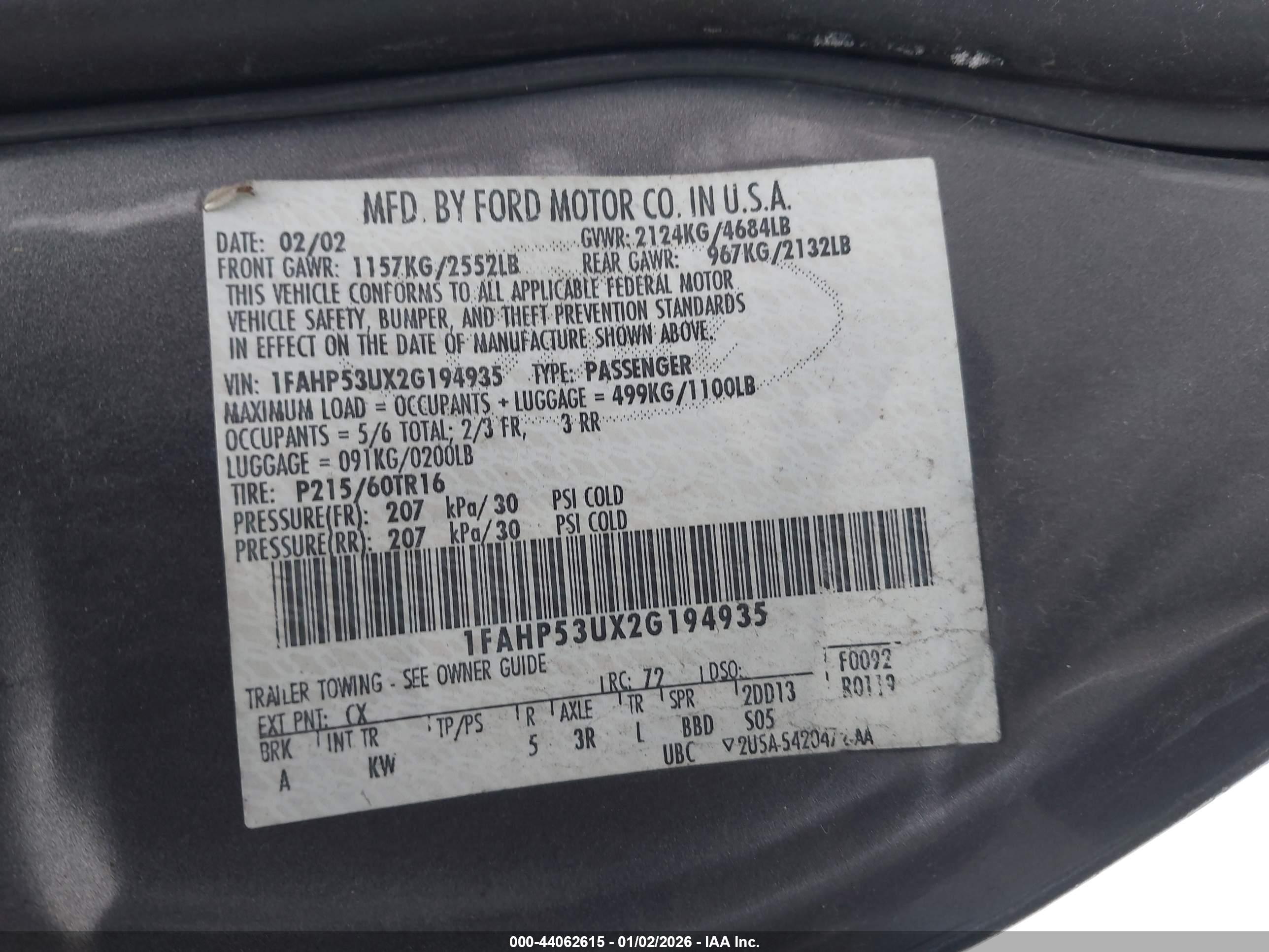 FORD TAURUS image 9