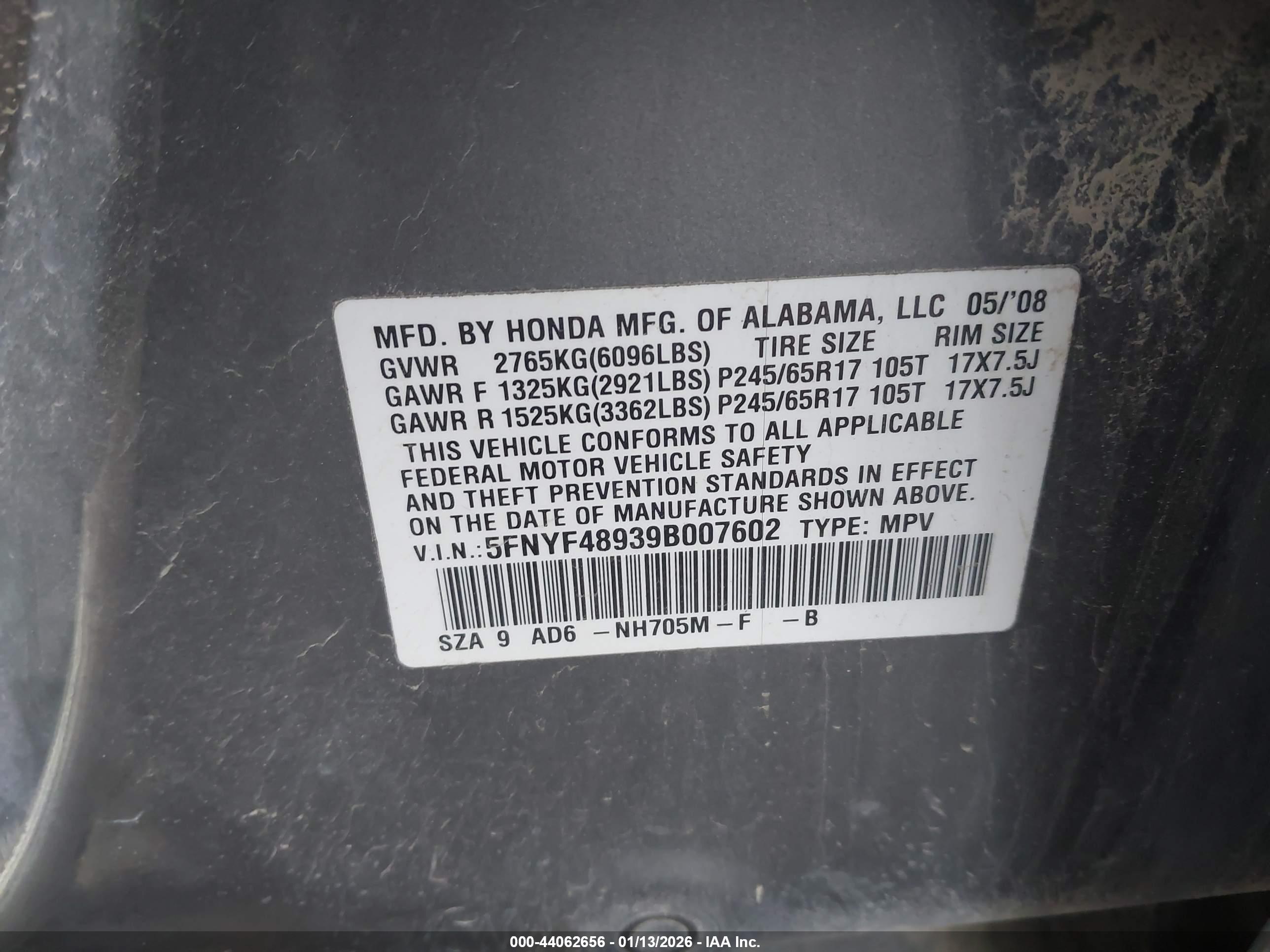 HONDA PILOT image 9