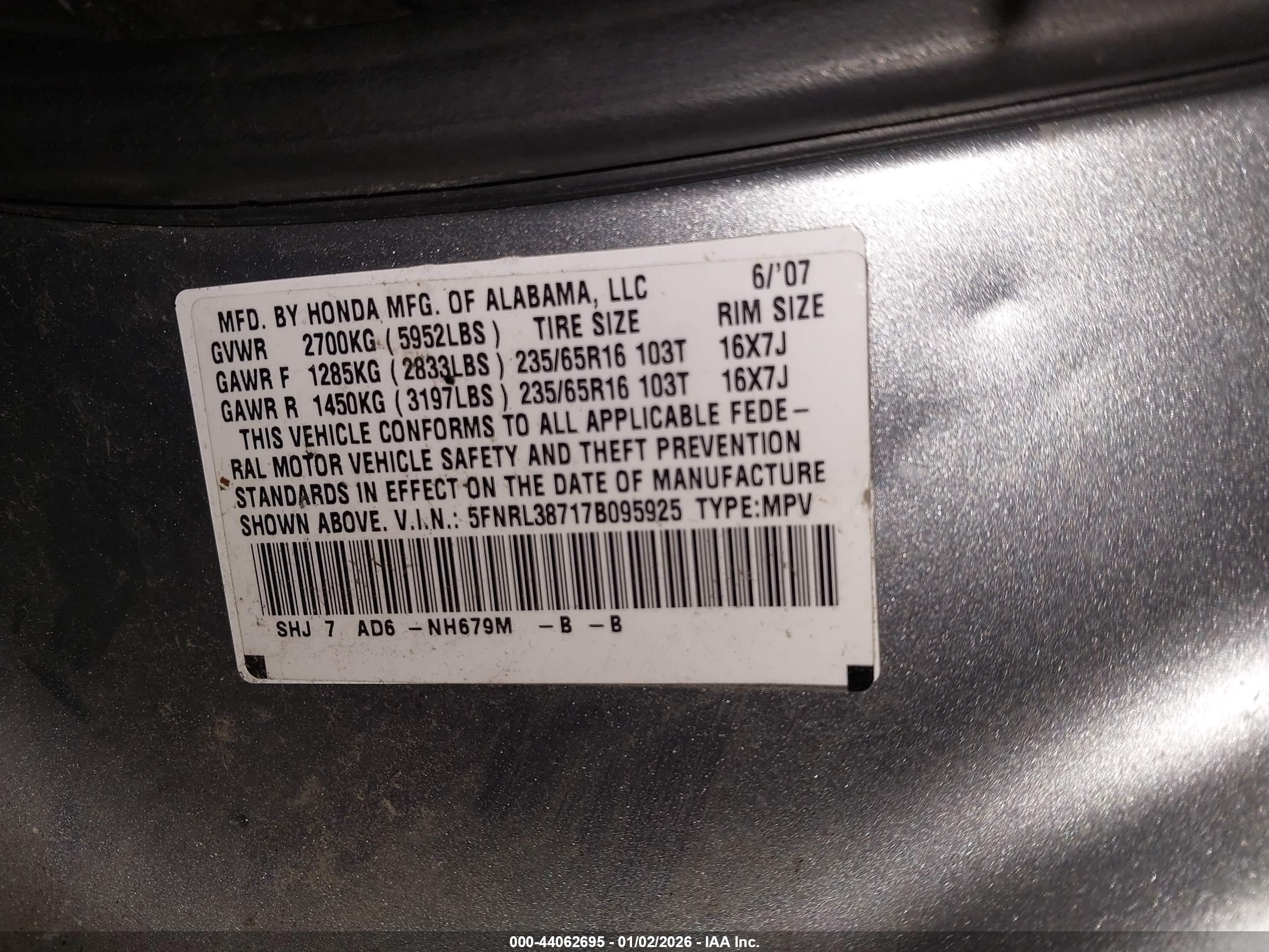 HONDA ODYSSEY image 9