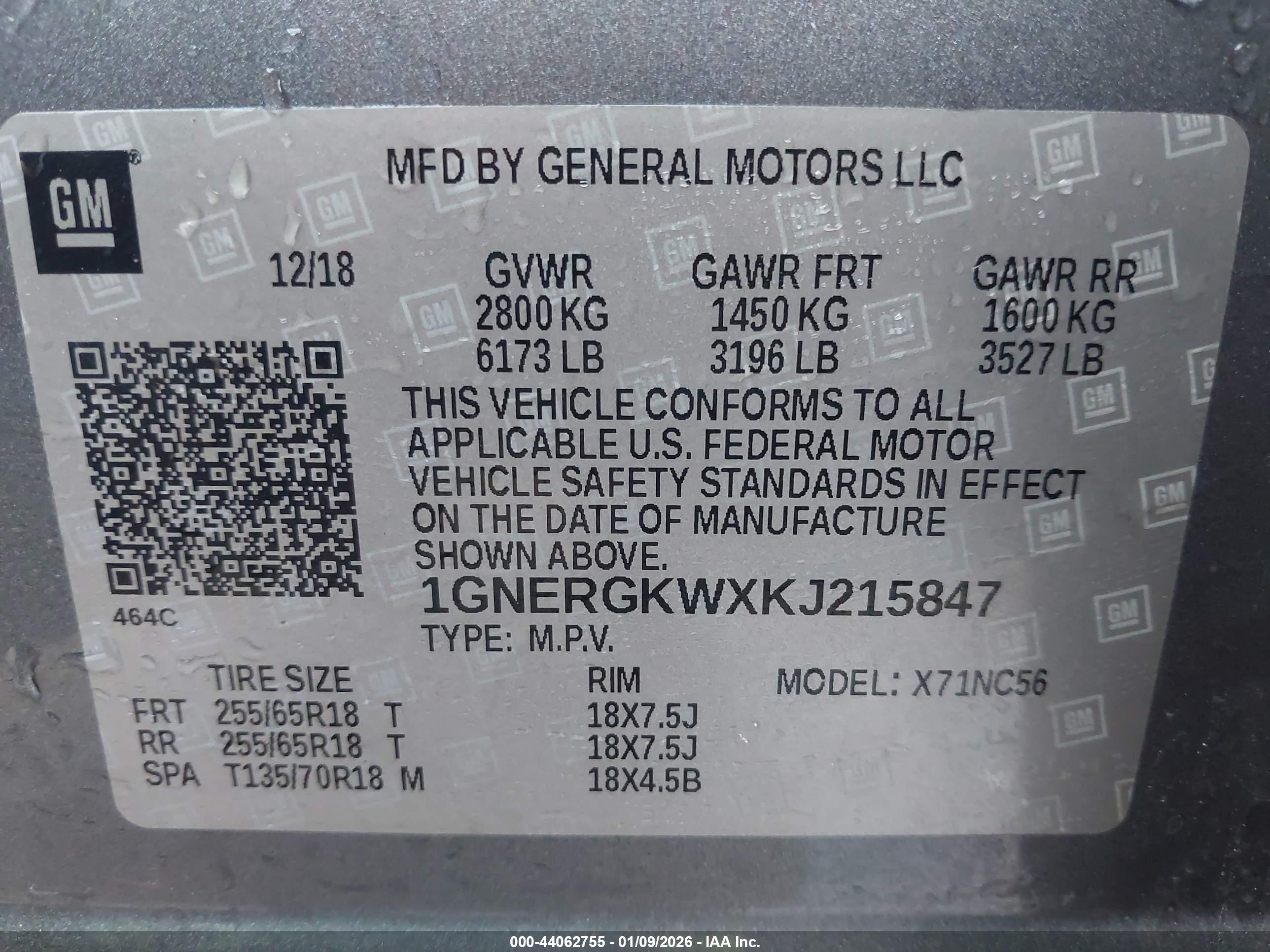 CHEVROLET TRAVERSE image 9