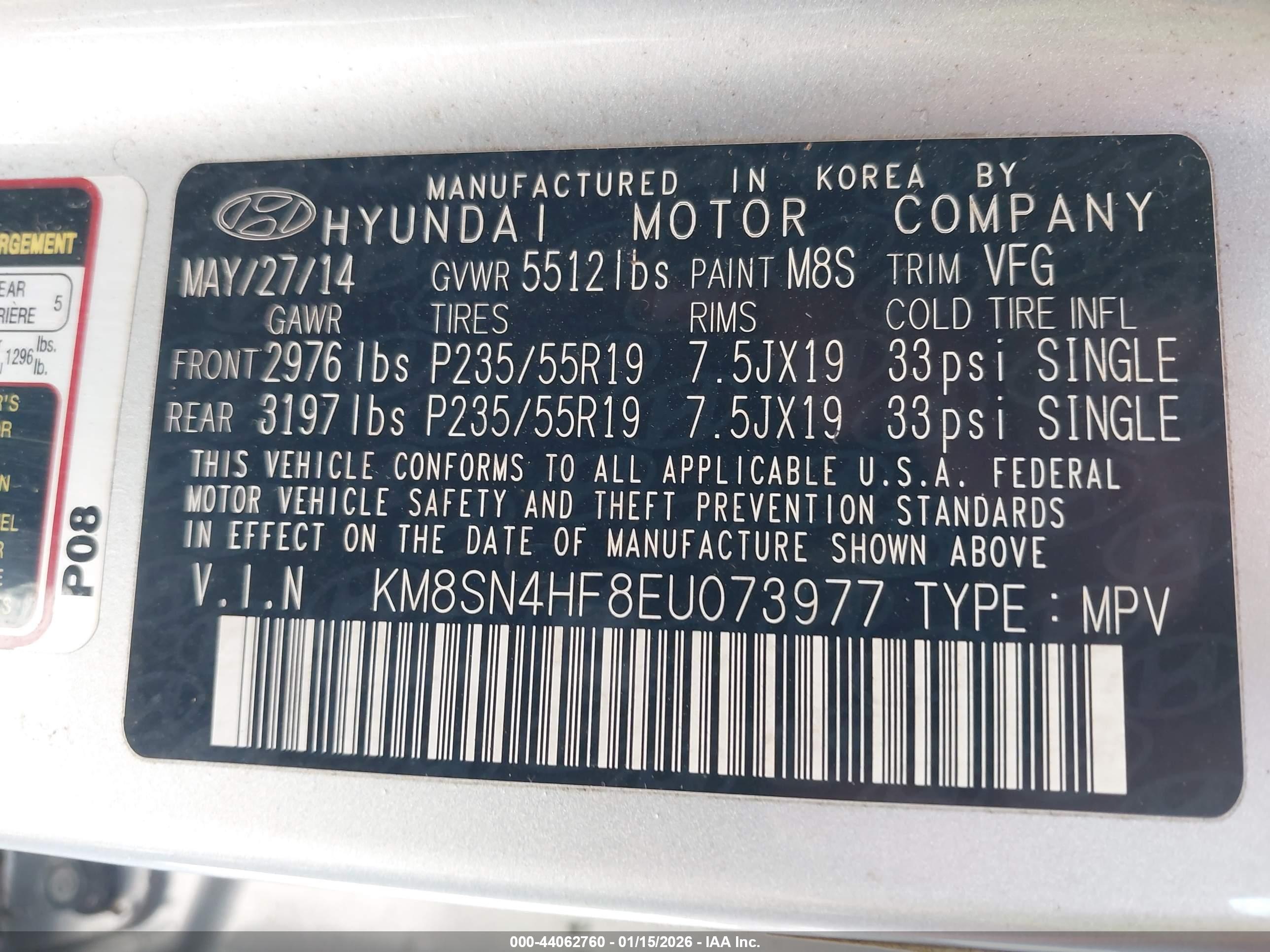 HYUNDAI SANTA image 9