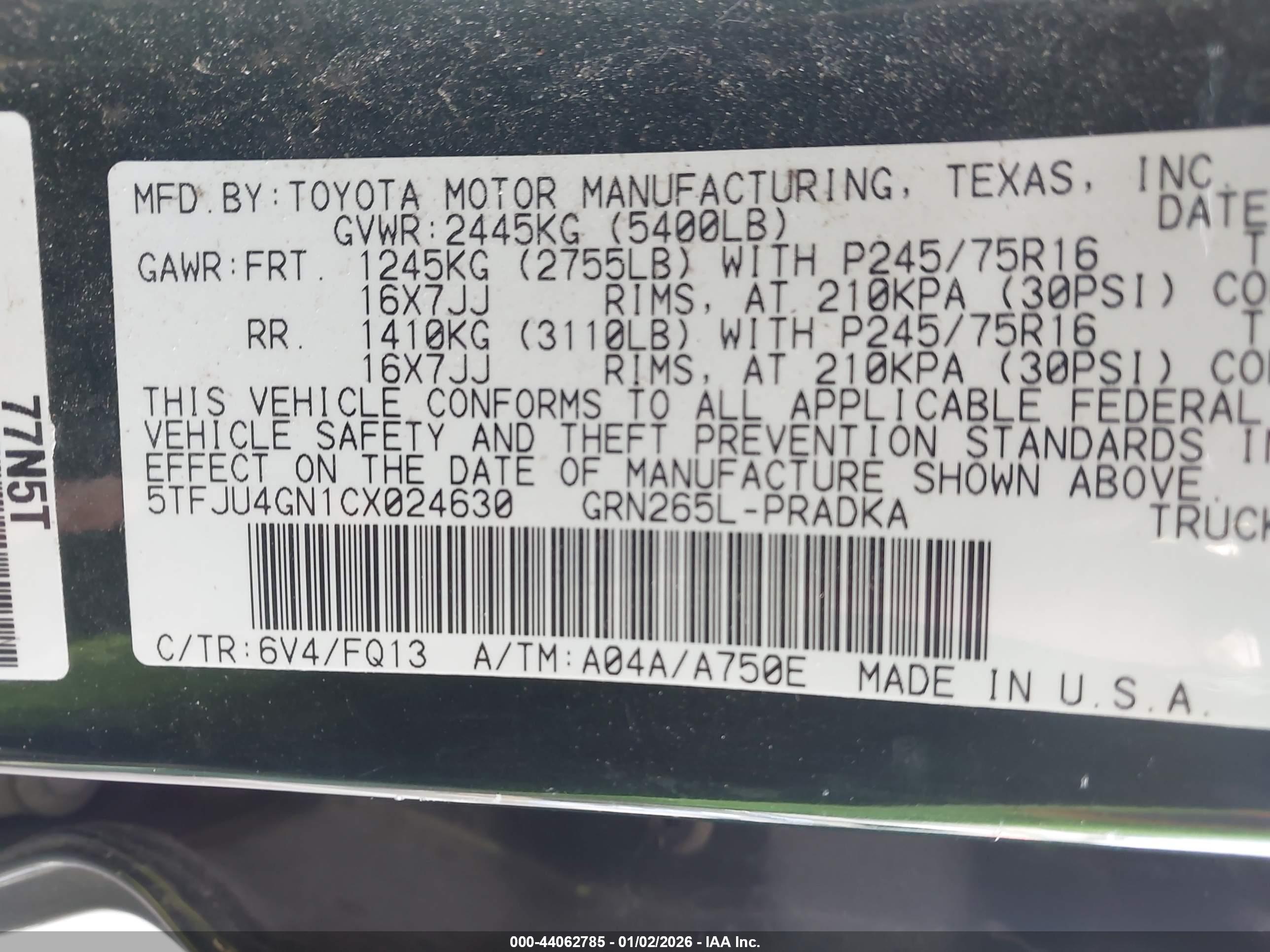 TOYOTA TACOMA image 9