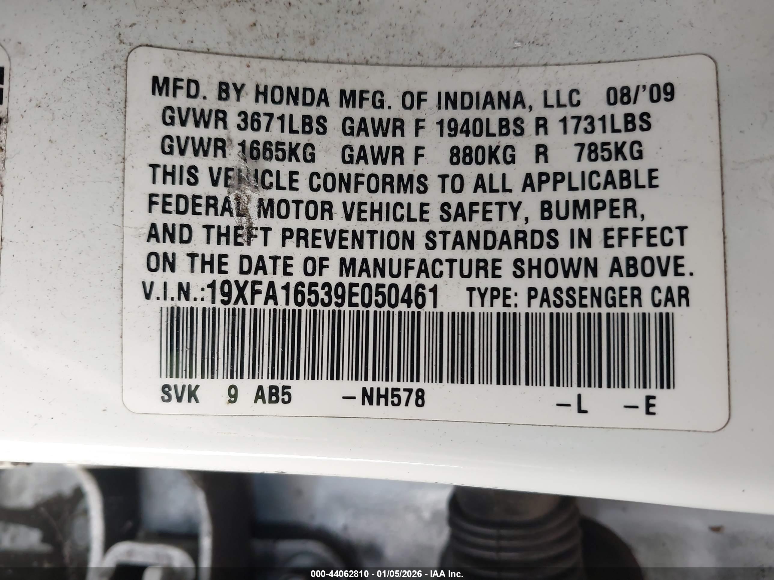 HONDA CIVIC image 9