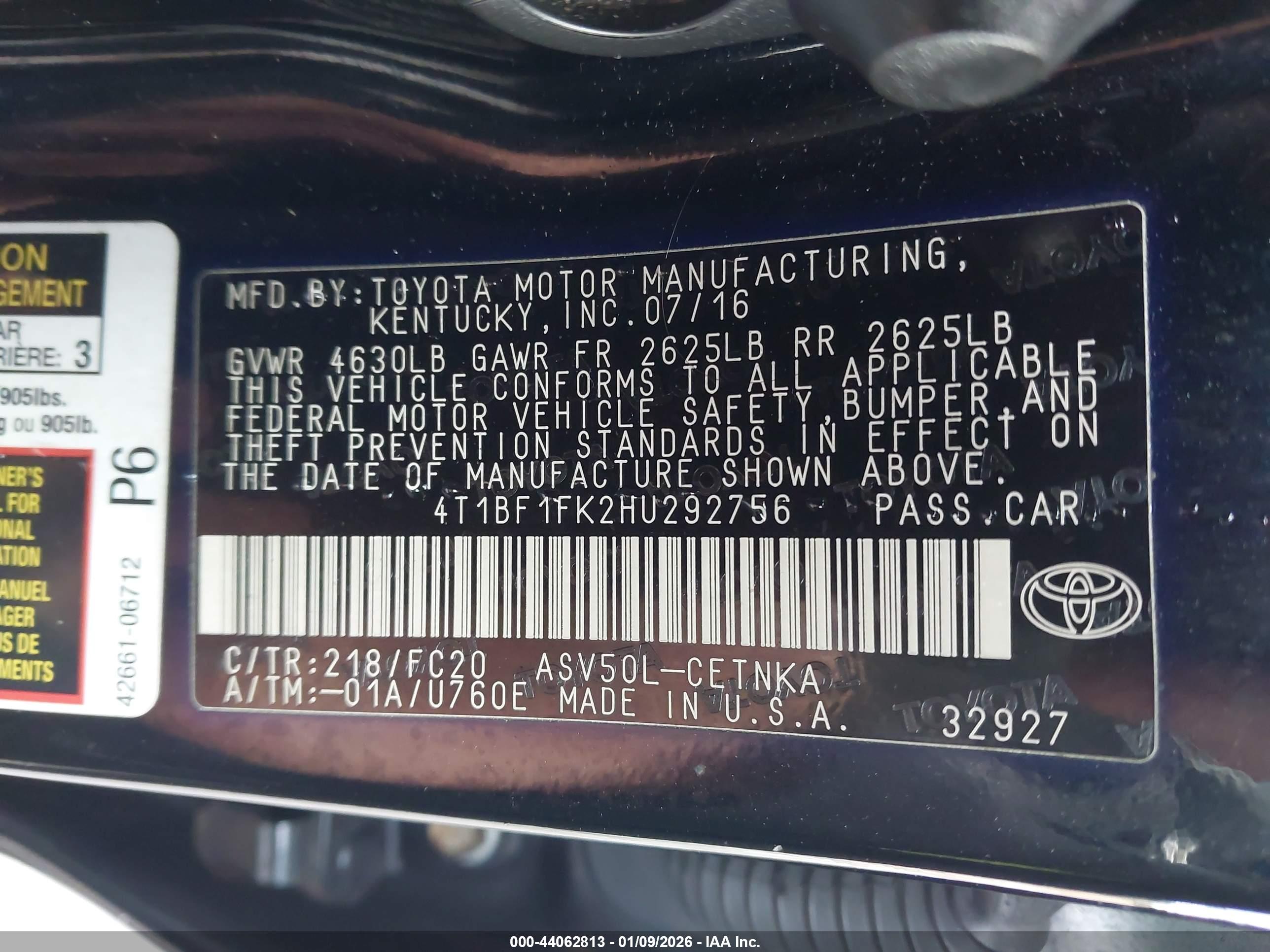TOYOTA CAMRY image 9