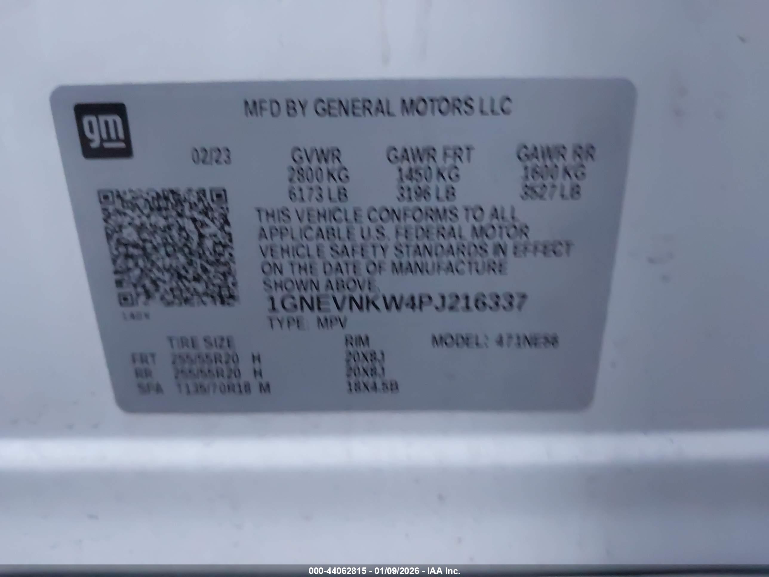 CHEVROLET TRAVERSE image 9