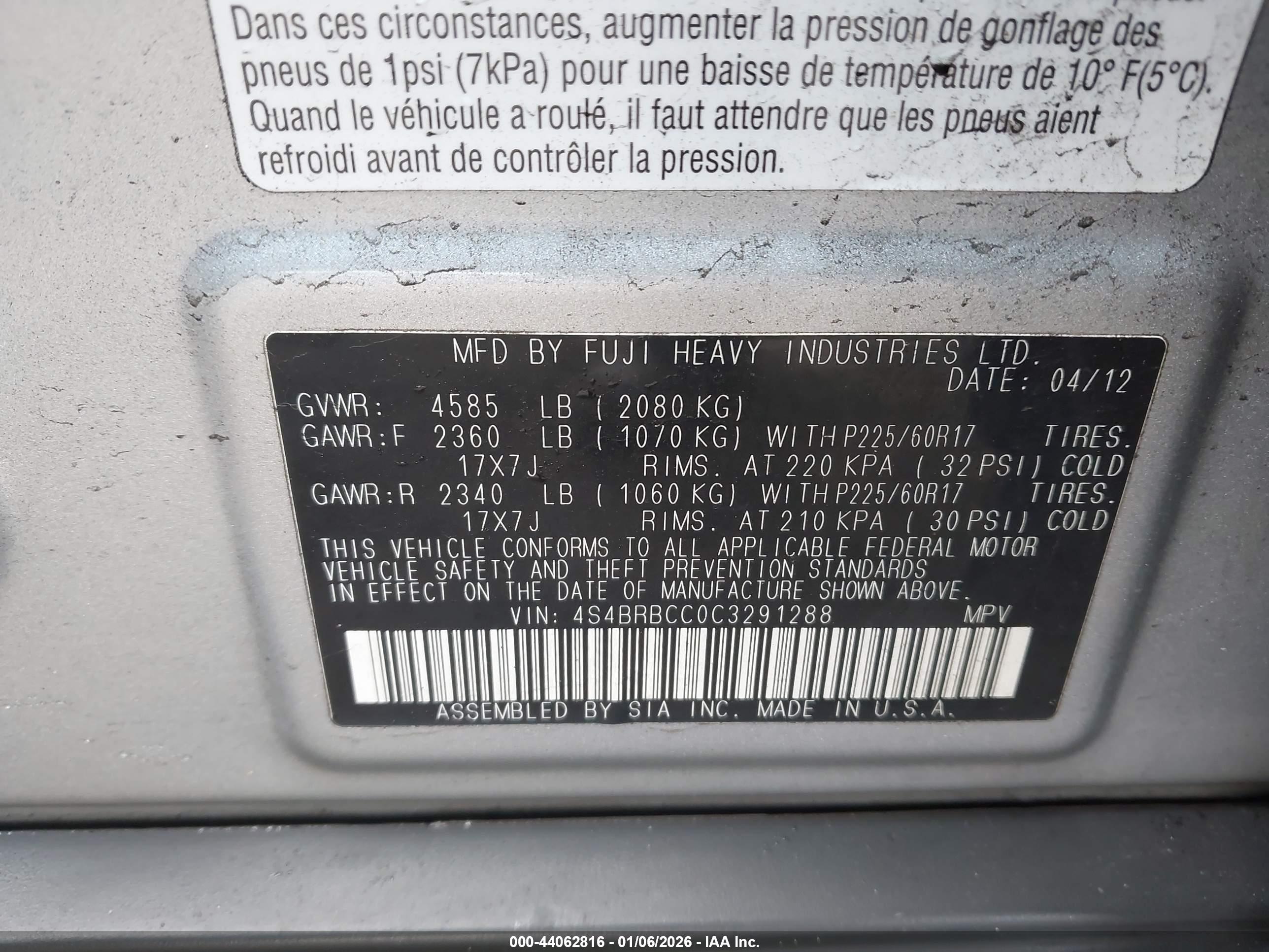 SUBARU OUTBACK image 9