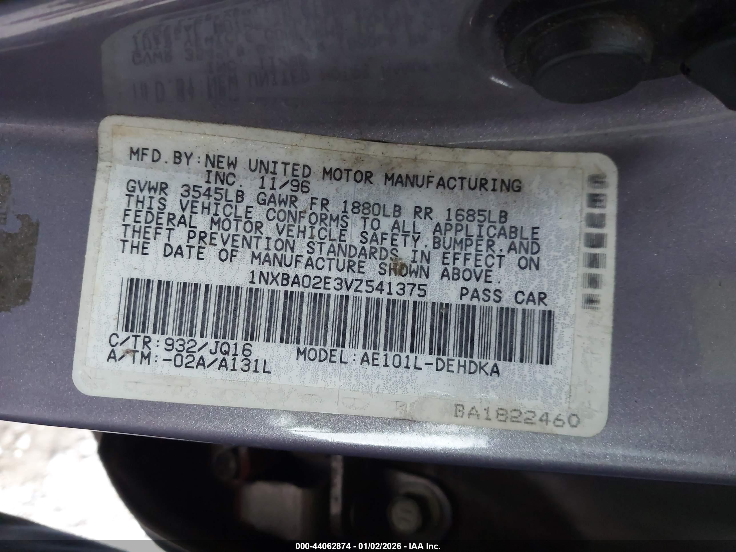 TOYOTA COROLLA image 9