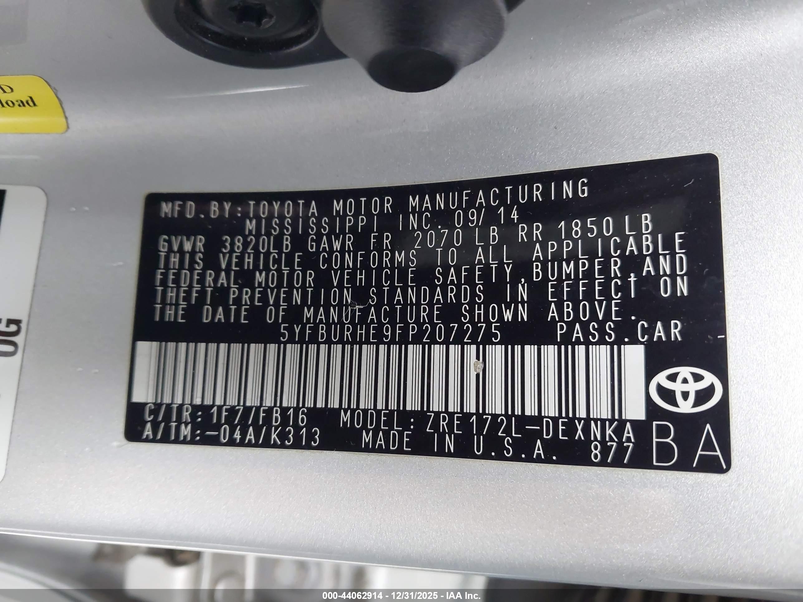TOYOTA COROLLA image 9