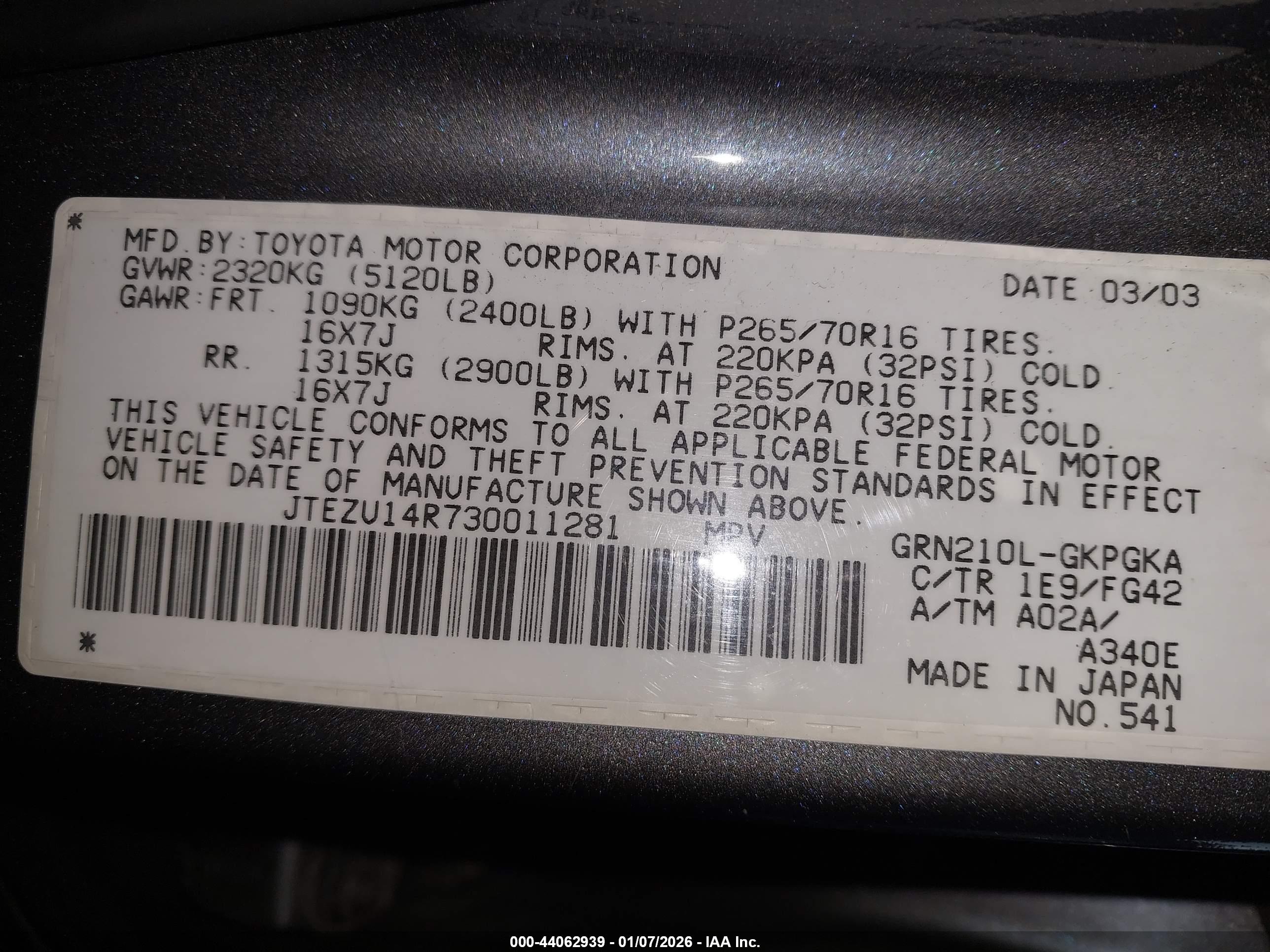 TOYOTA 4RUNNER image 9