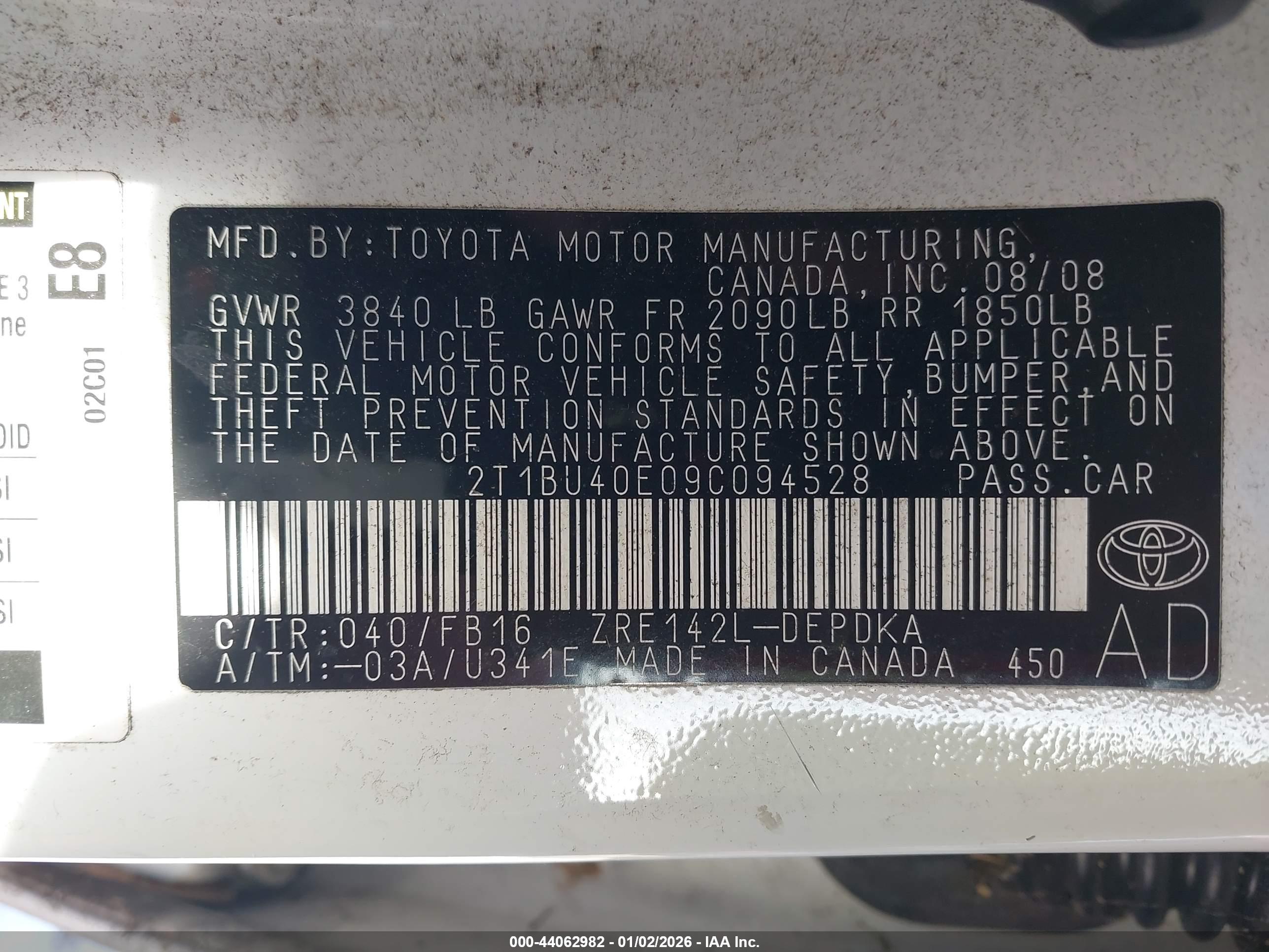 TOYOTA COROLLA image 9