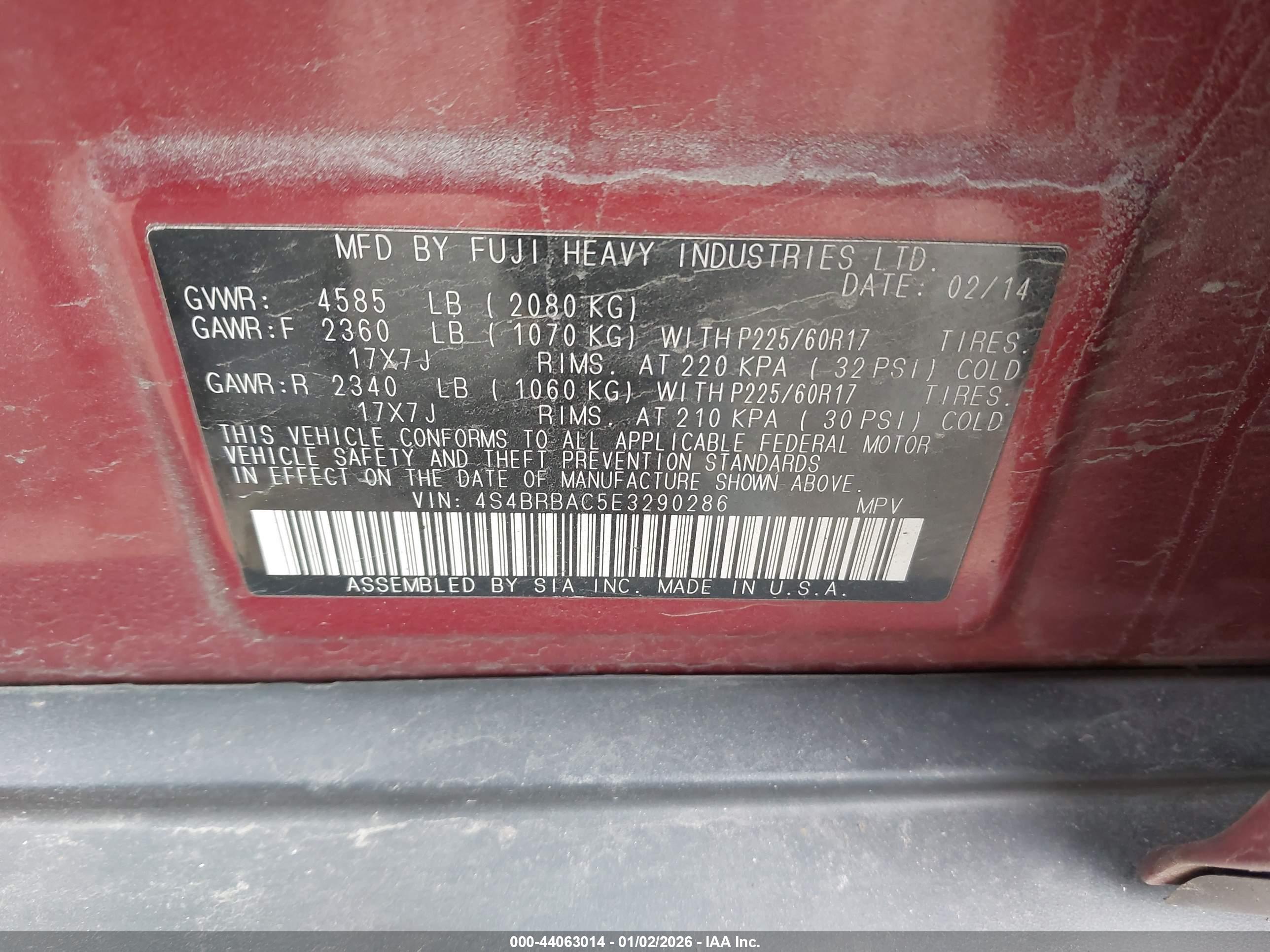 SUBARU OUTBACK image 9