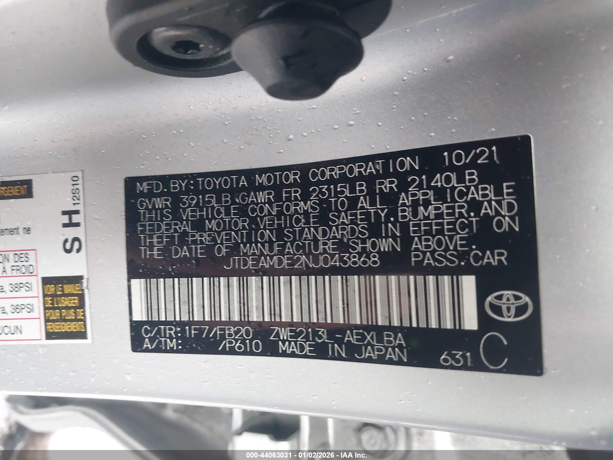 TOYOTA COROLLA image 9