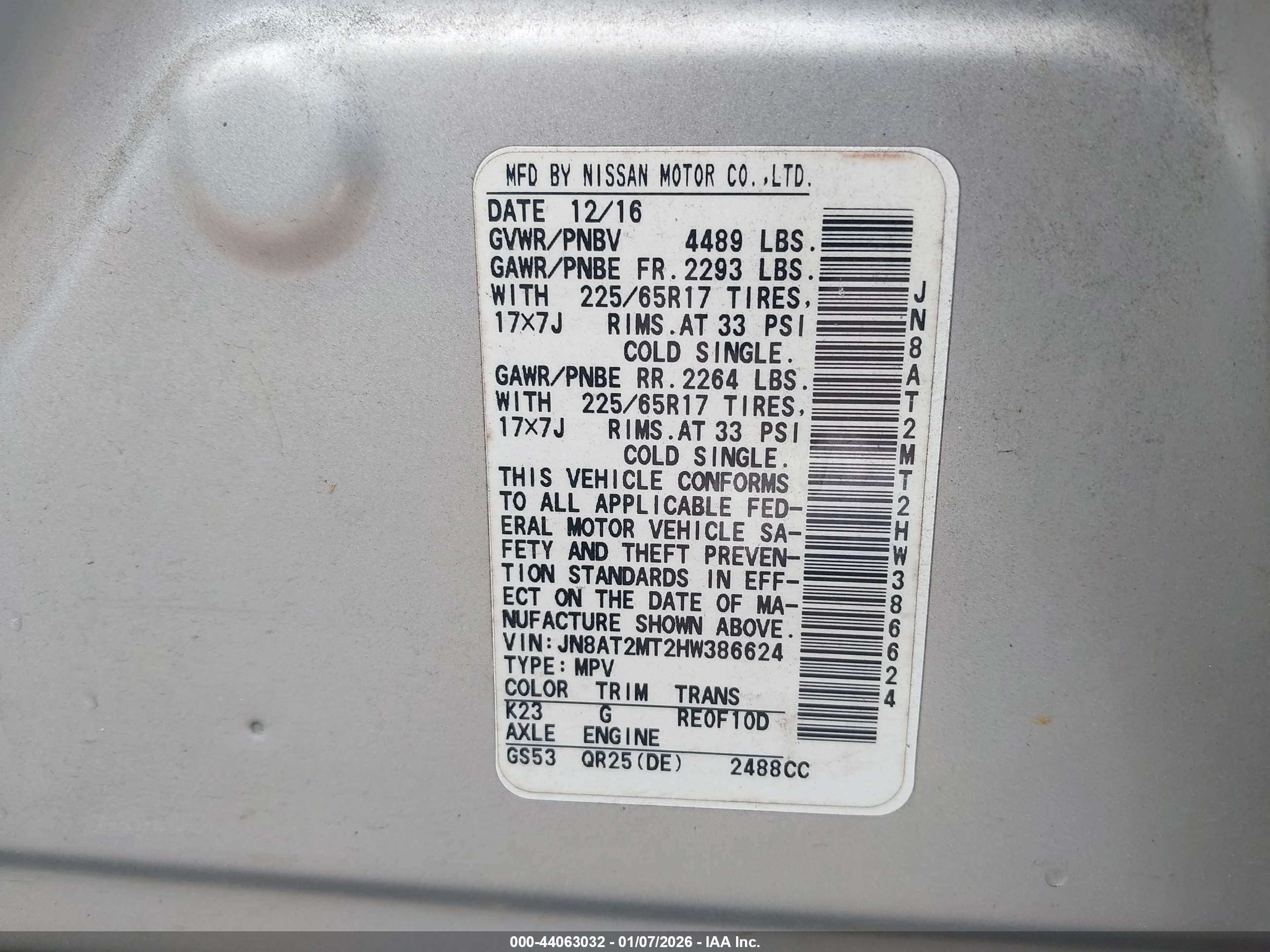 NISSAN ROGUE image 9
